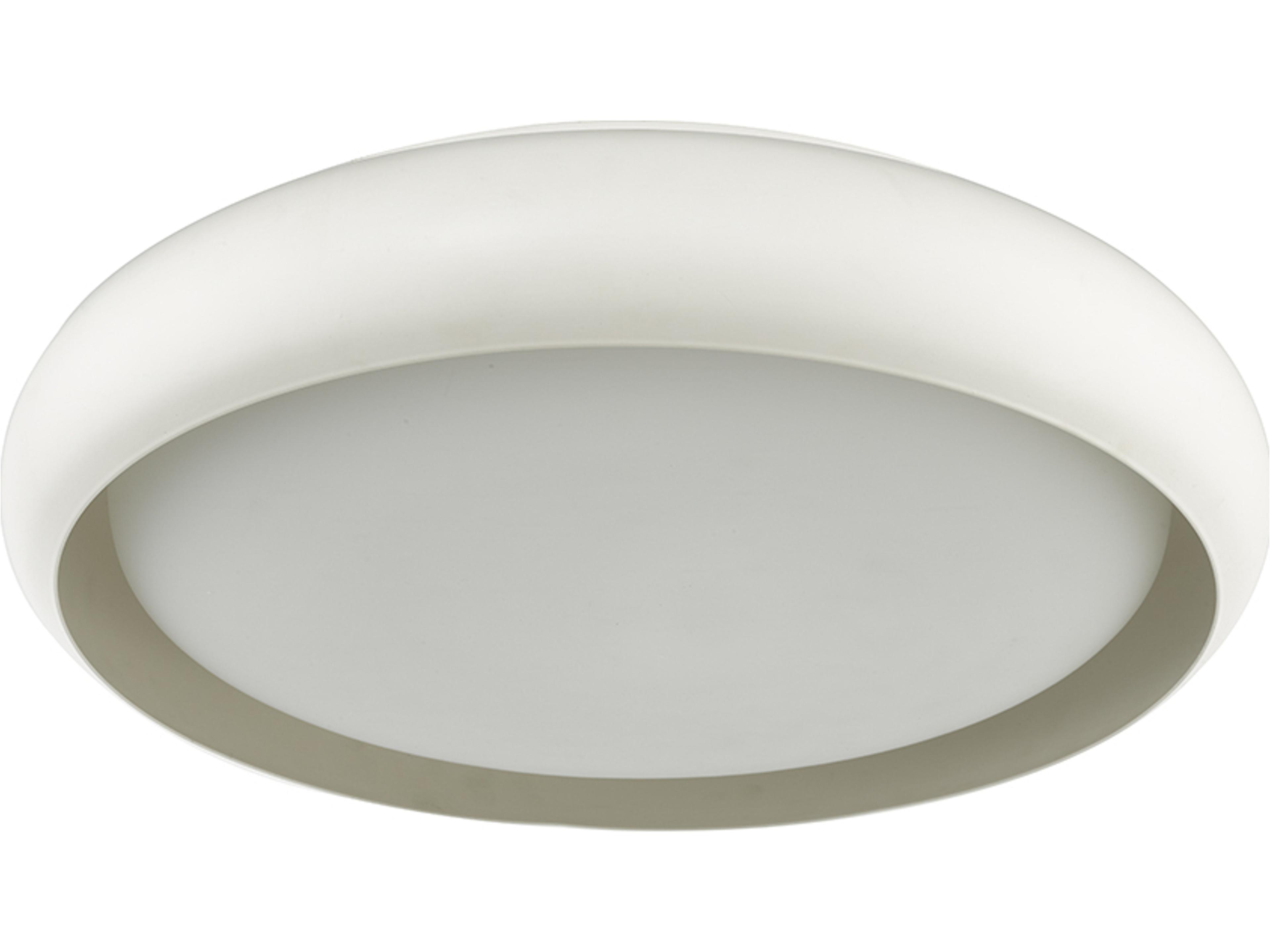 Abra Euphoria 1-Light White Round Flush Mount