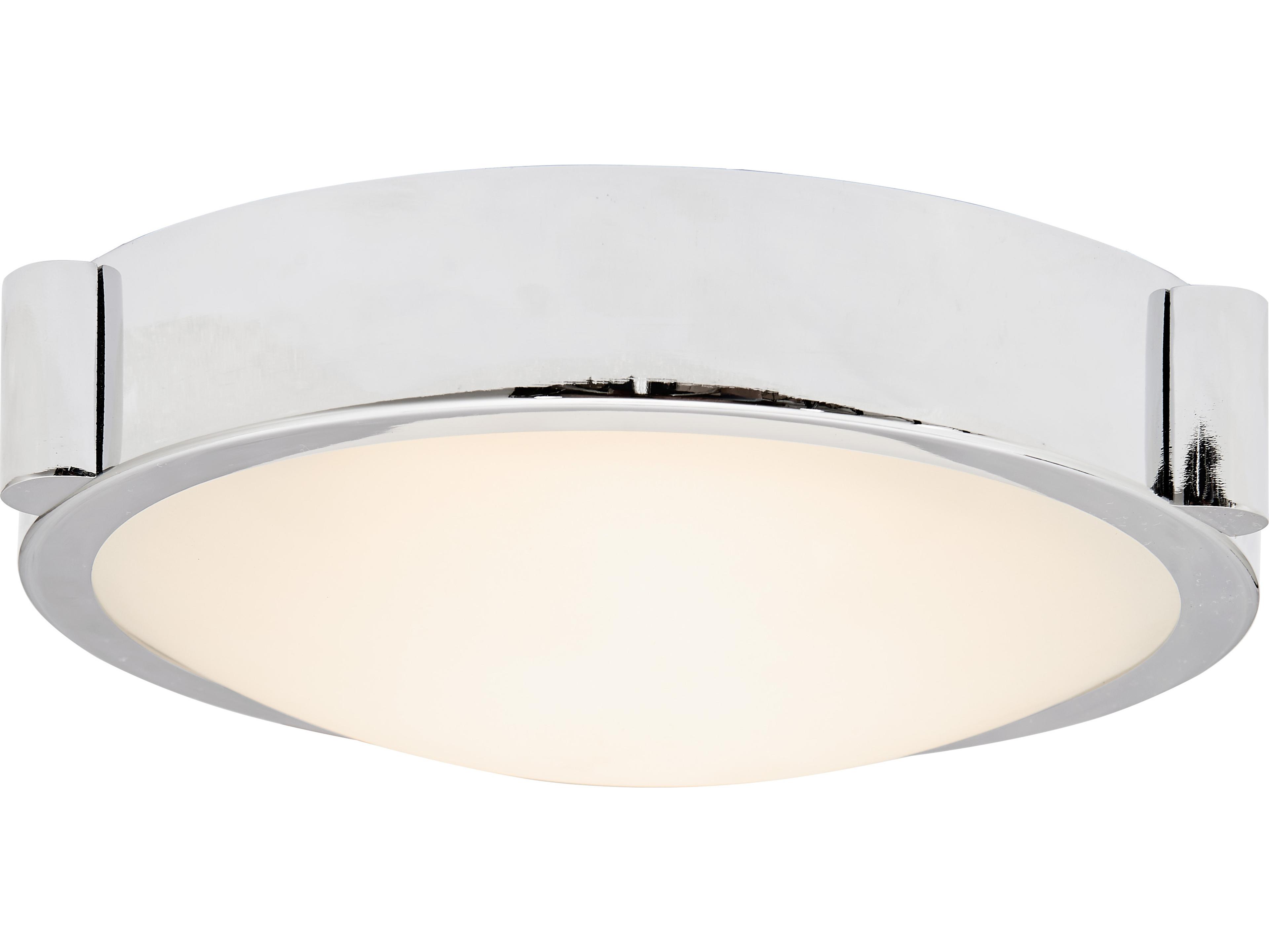 Halo 8 inch Low Profile Frosted Glass Flushmount Modern LED