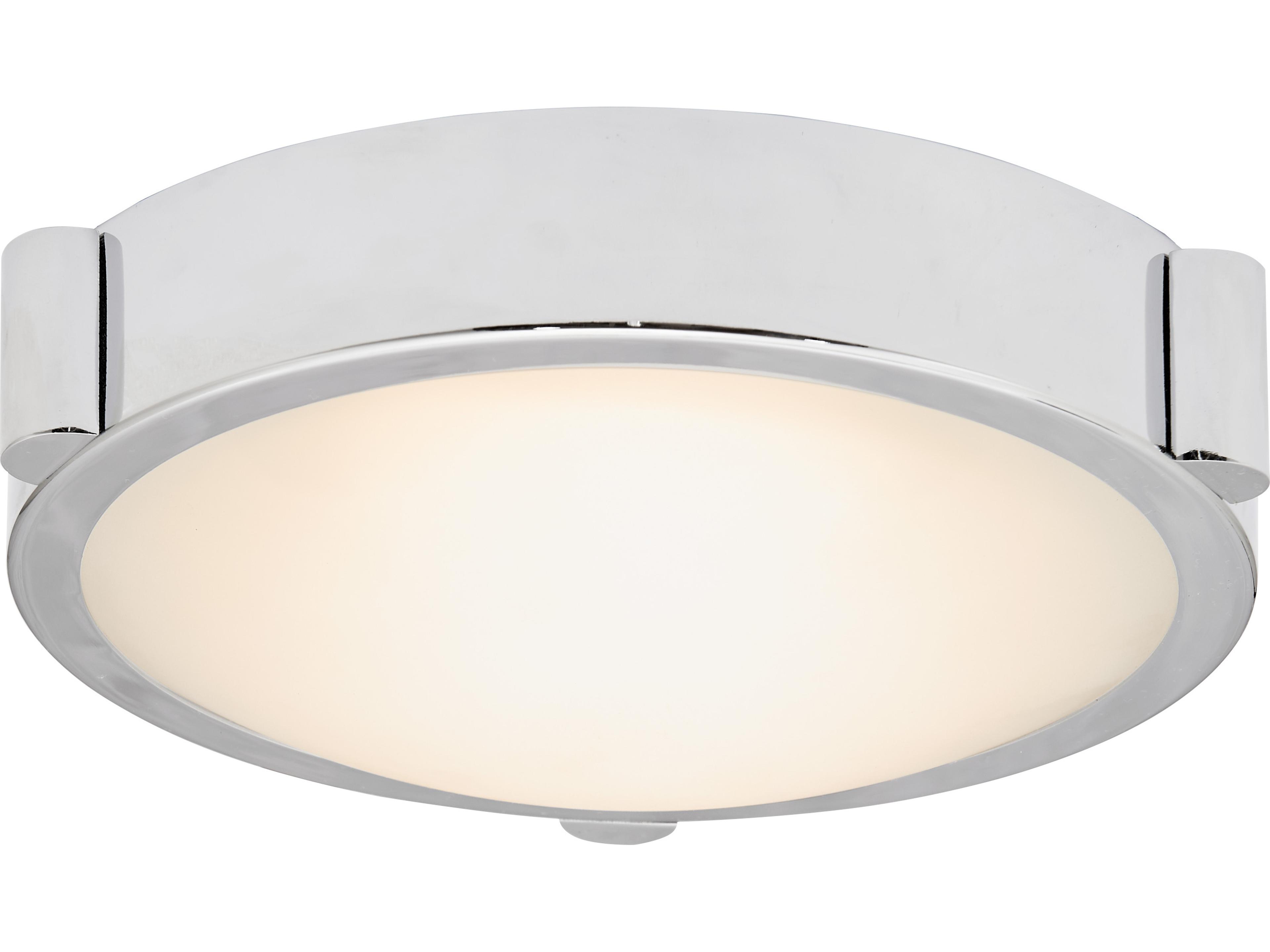 Abra Halo 1-Light Chrome Round Flush Mount