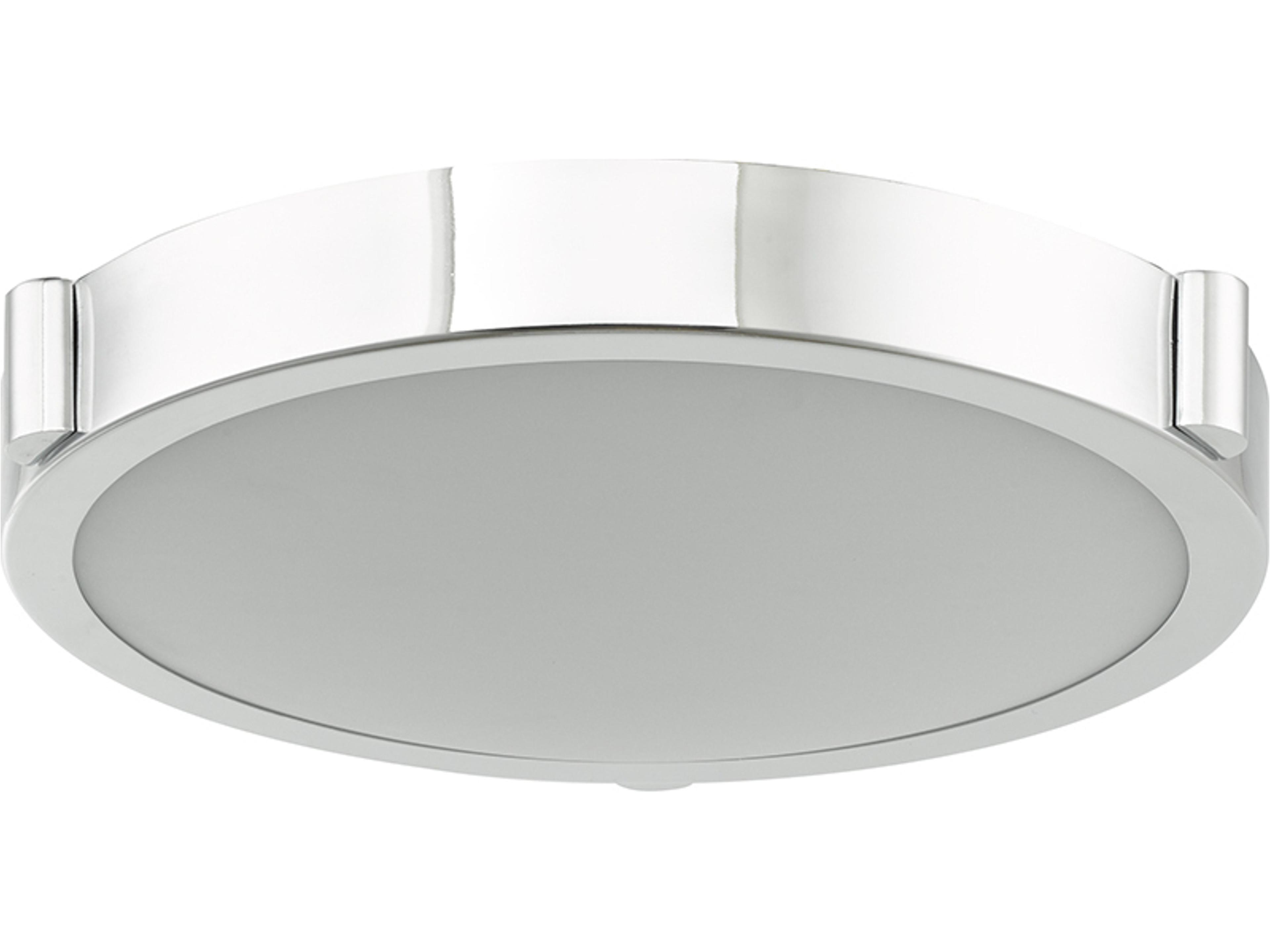 Abra Halo 1-Light Chrome Round Flush Mount