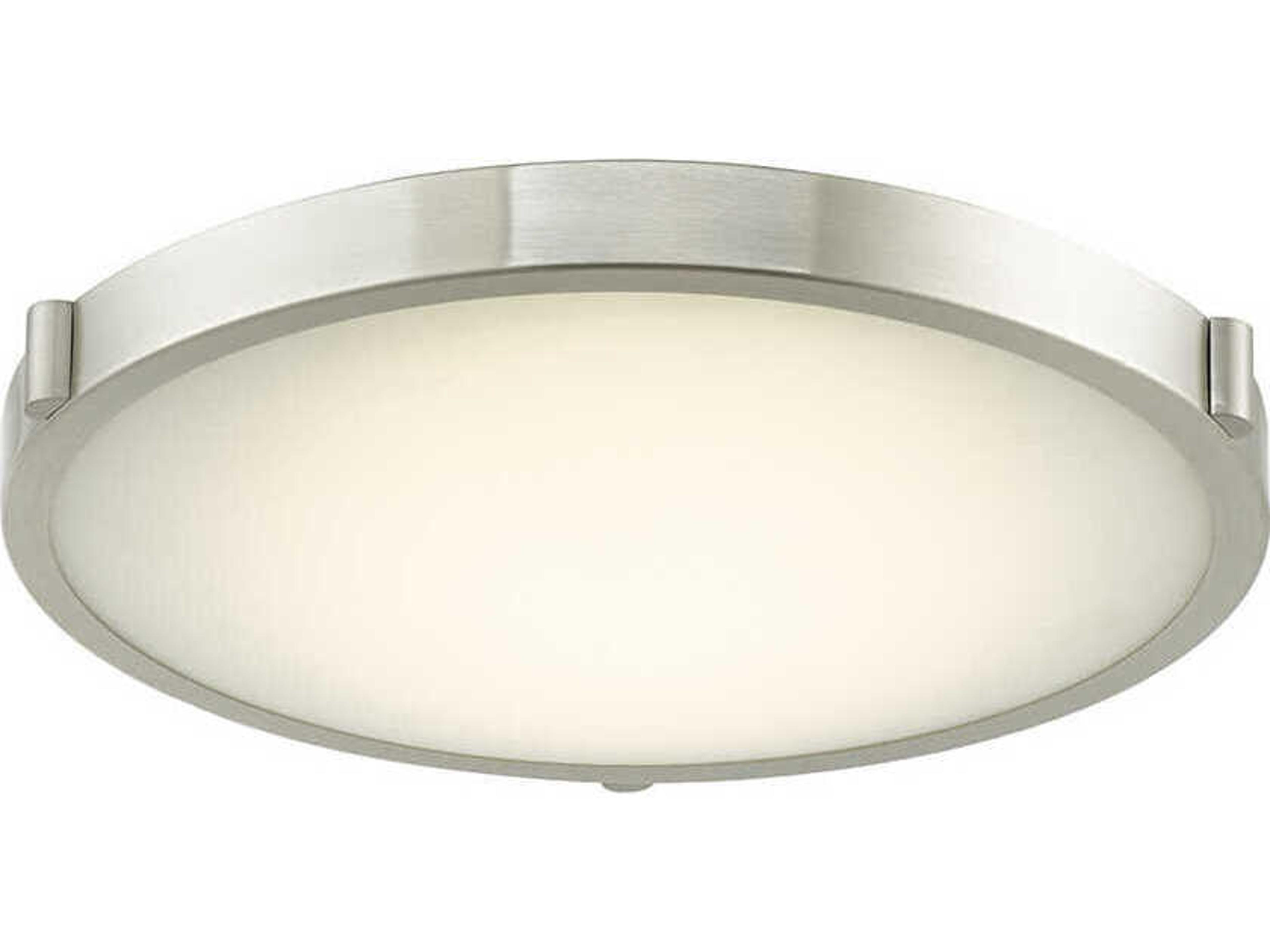 Halo LED Flush Mount Ceiling Light Brushed Nickel