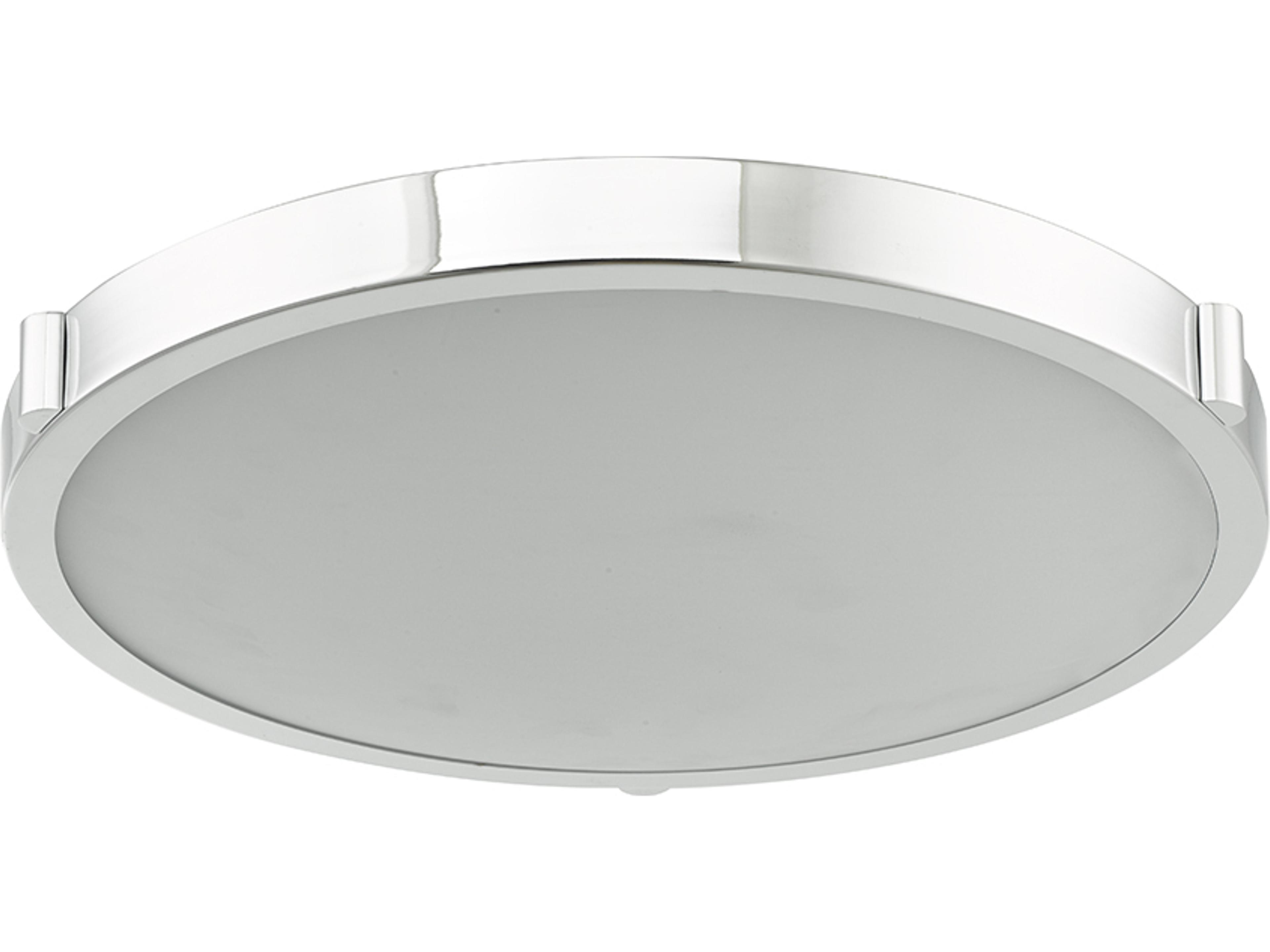Abra Halo 1-Light Chrome Round Flush Mount