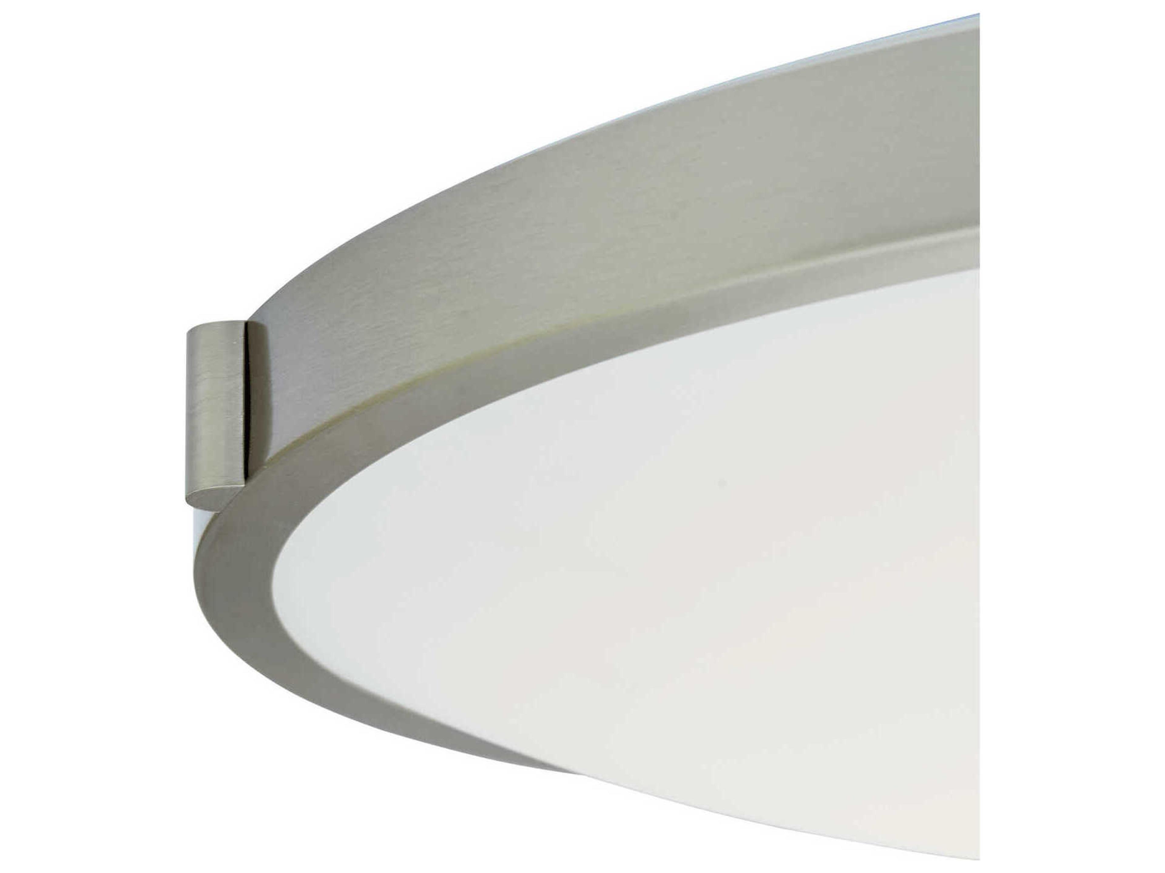 Abra Halo 1-Light Chrome Round Flush Mount