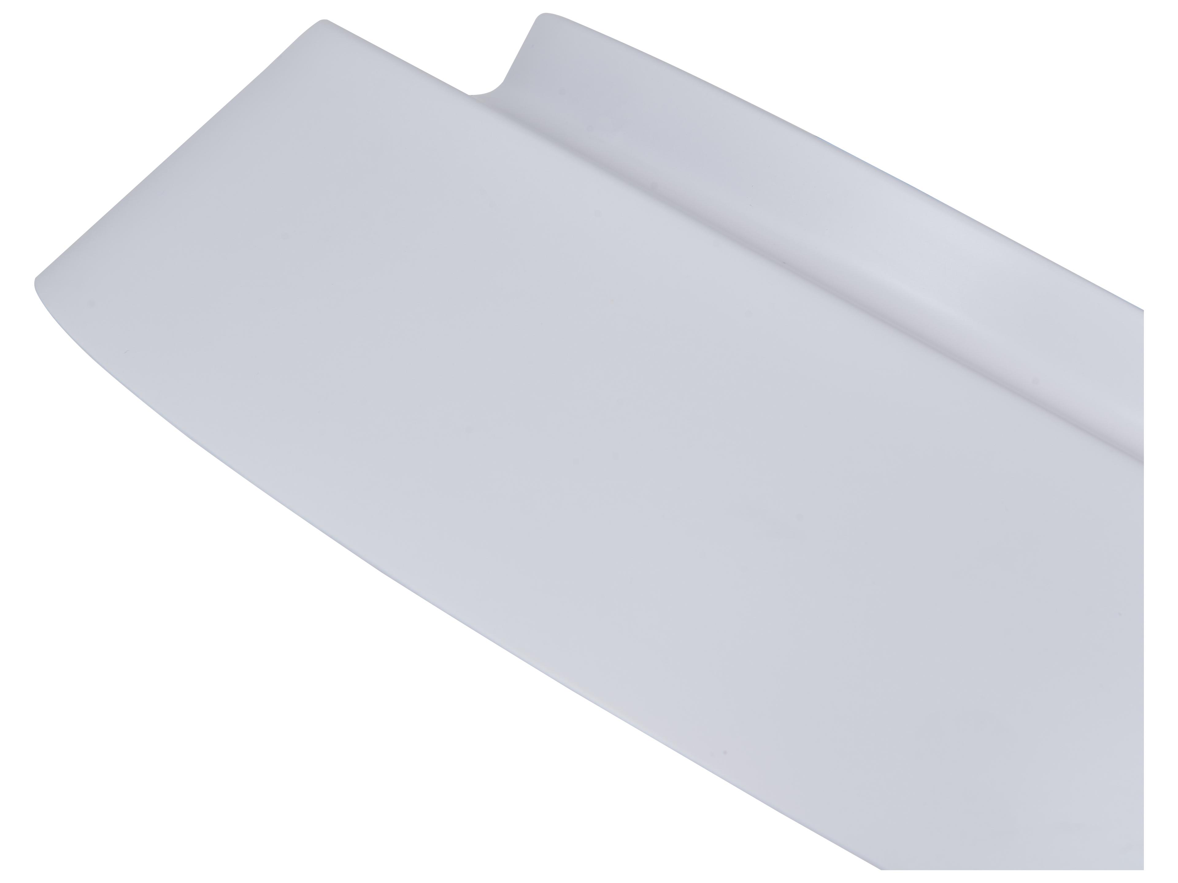 Abra Flare 1-Light Matte White Gold Dome Round Flush Mount