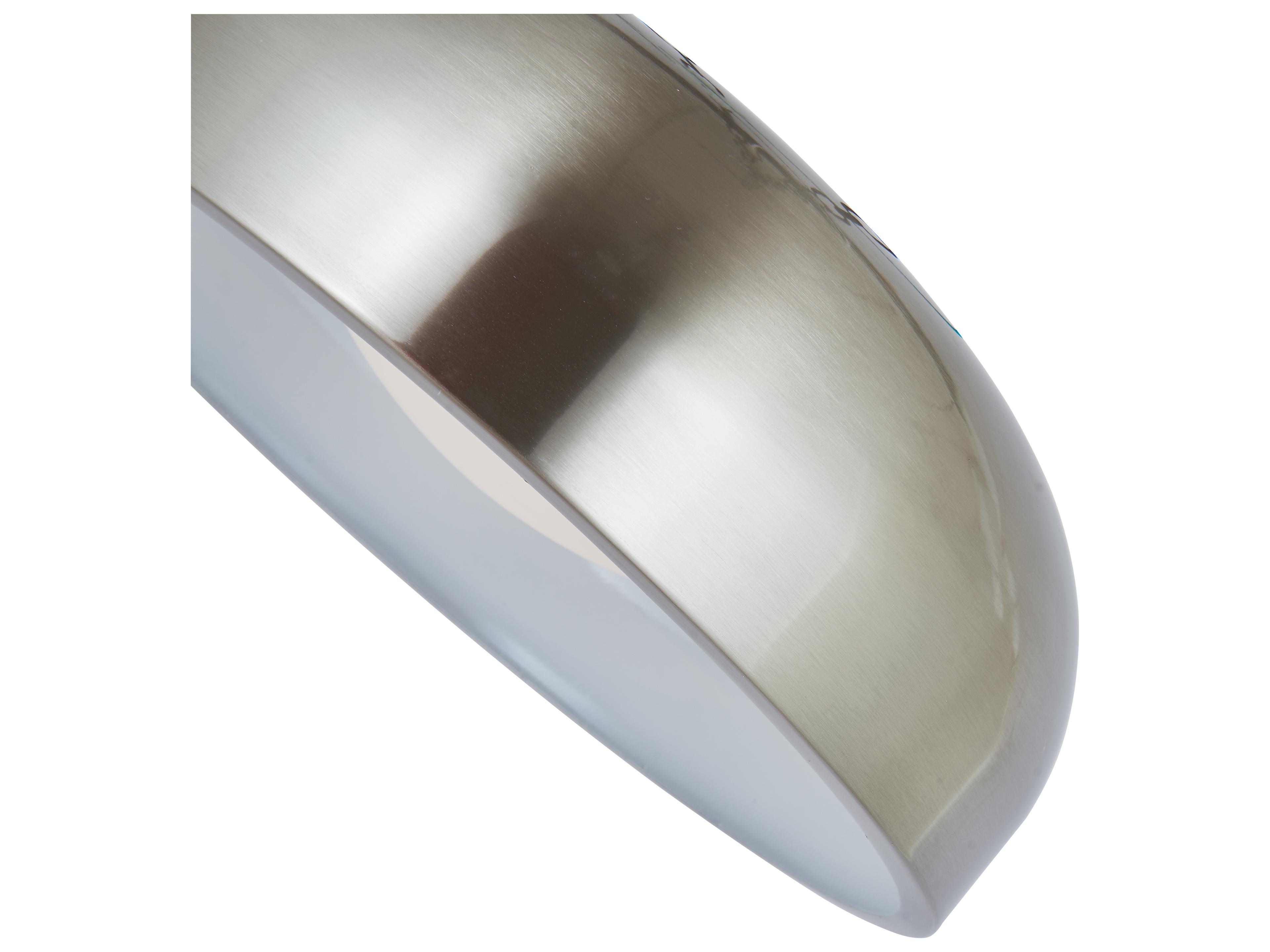 Abra Lynx 1-Light Brushed Nickel Dome Flush Mount