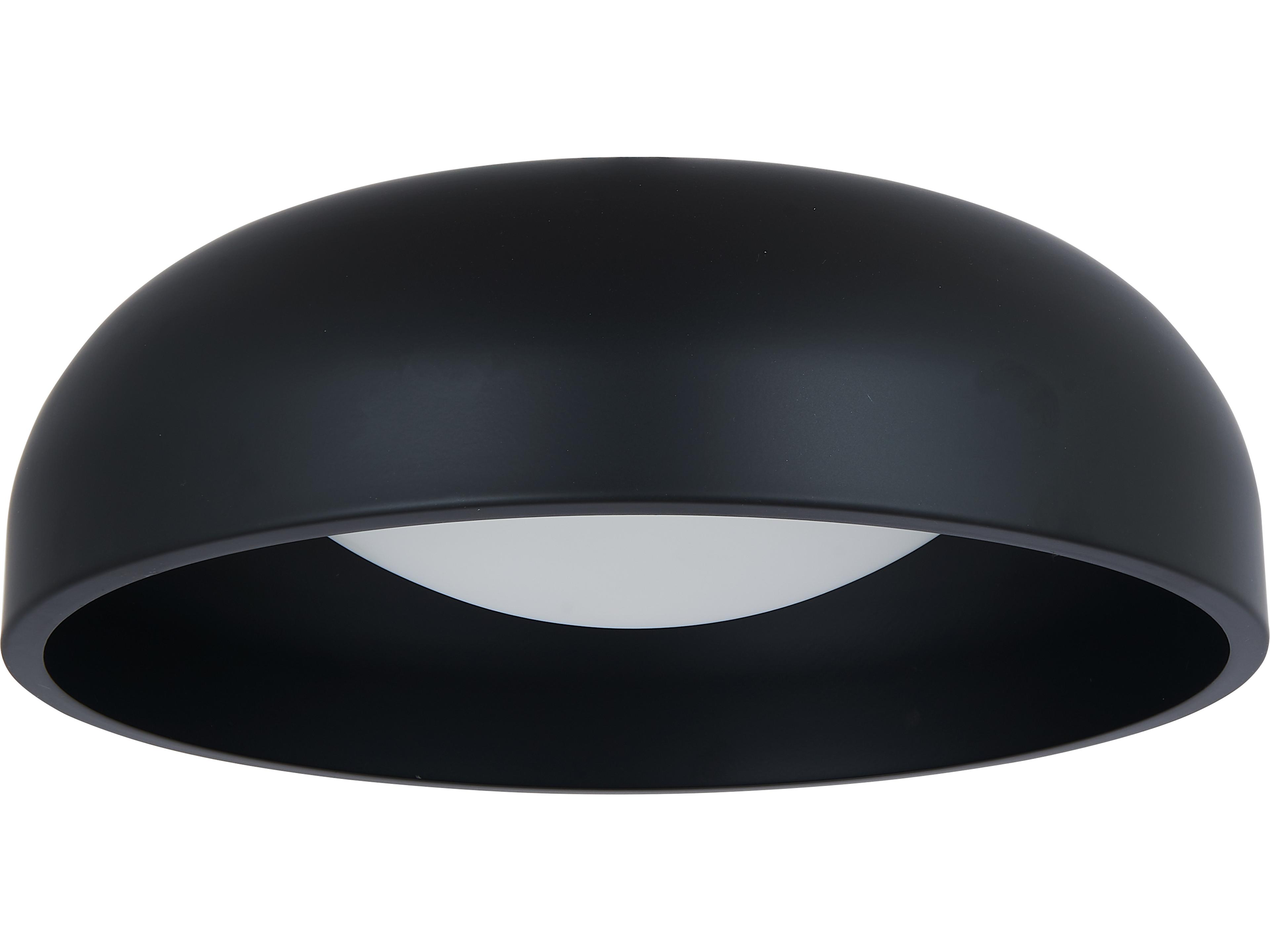 Abra Lynx 1-Light Matte Black Dome Flush Mount
