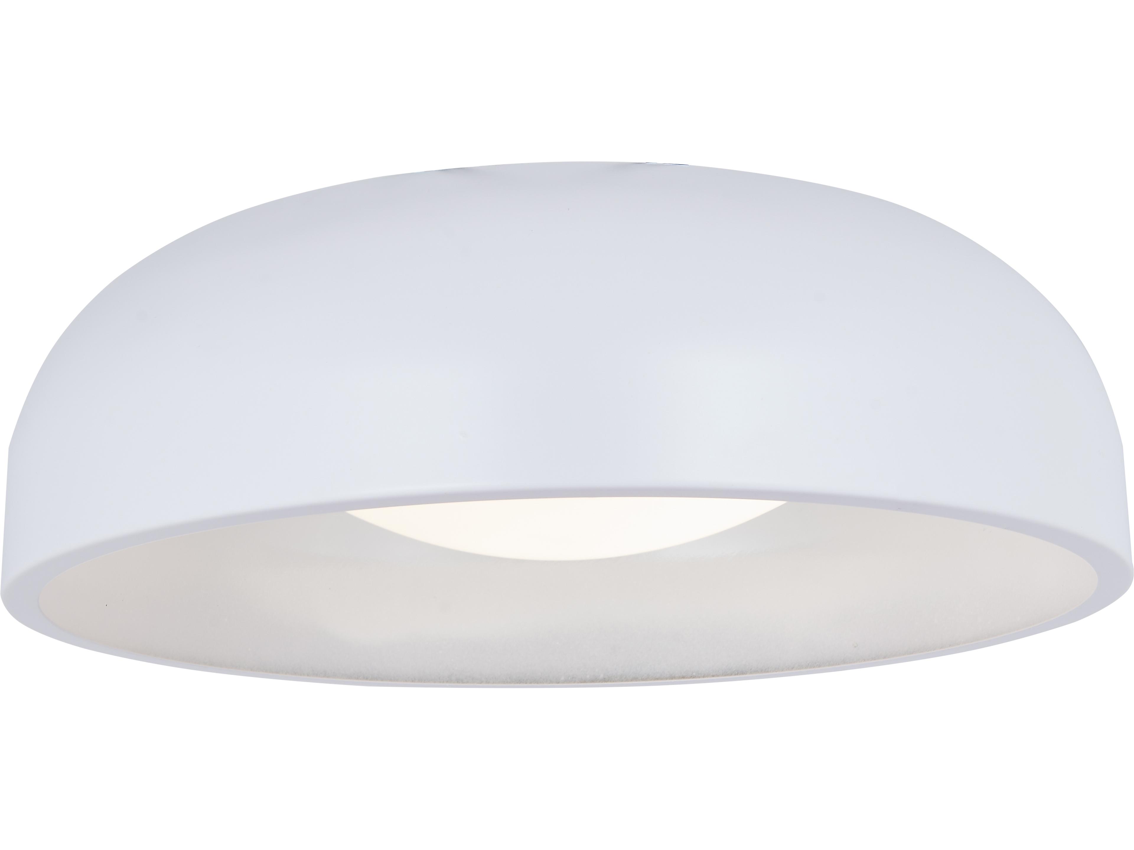 Abra Lynx 1-Light Matte White Dome Flush Mount