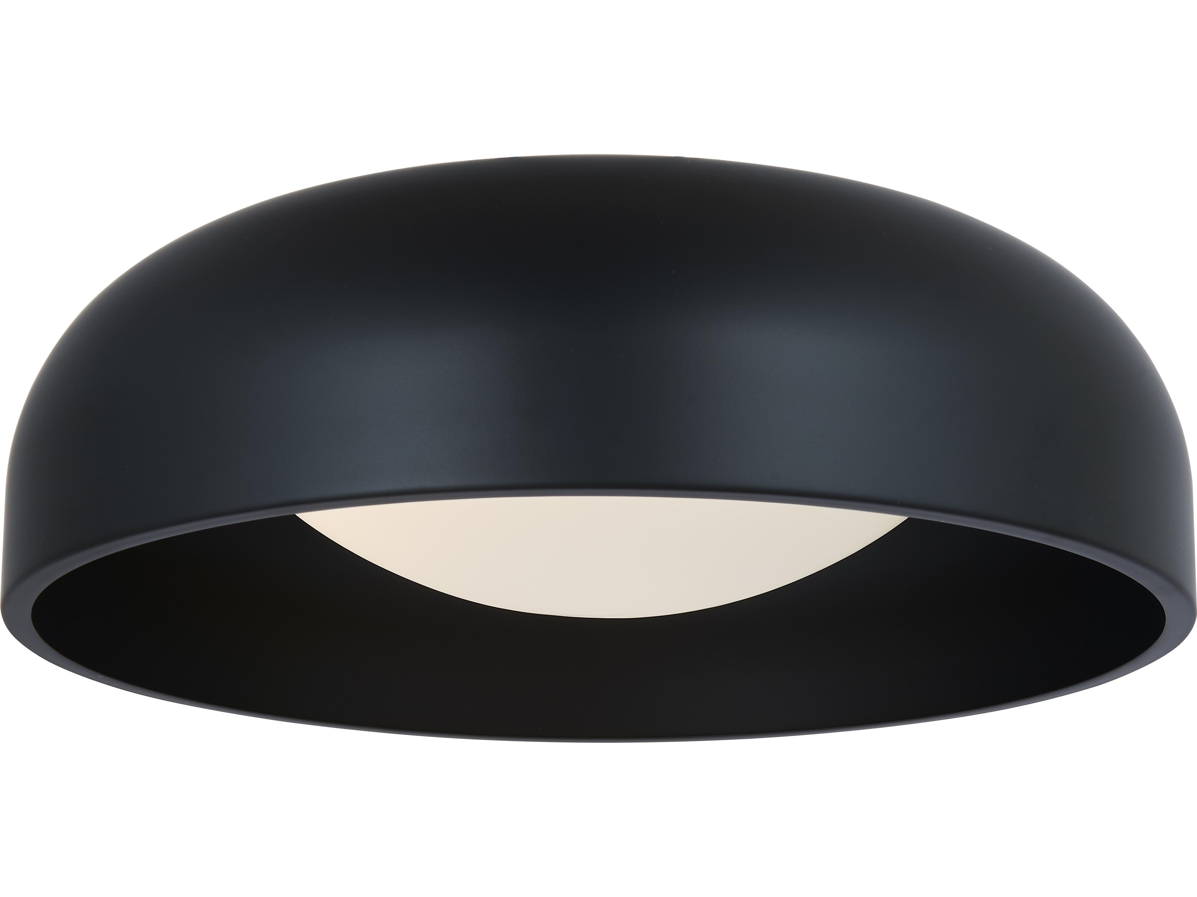 Lynx Flushmount Ceiling Light 17-Inch Matte Black