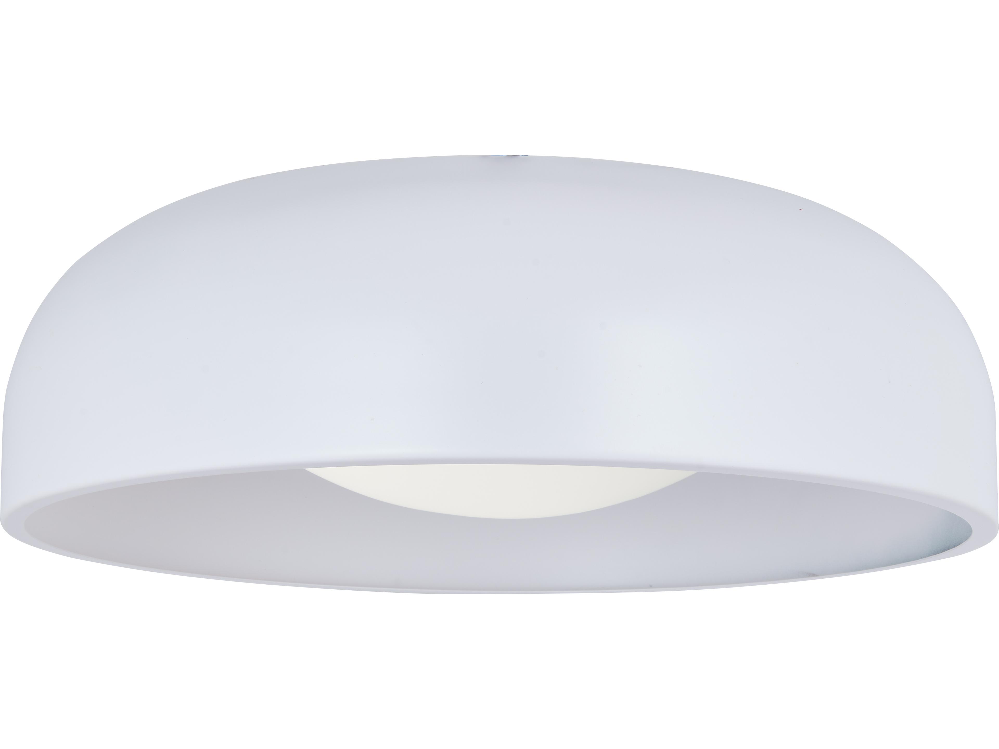 Abra Lynx 1-Light Matte White Dome Flush Mount