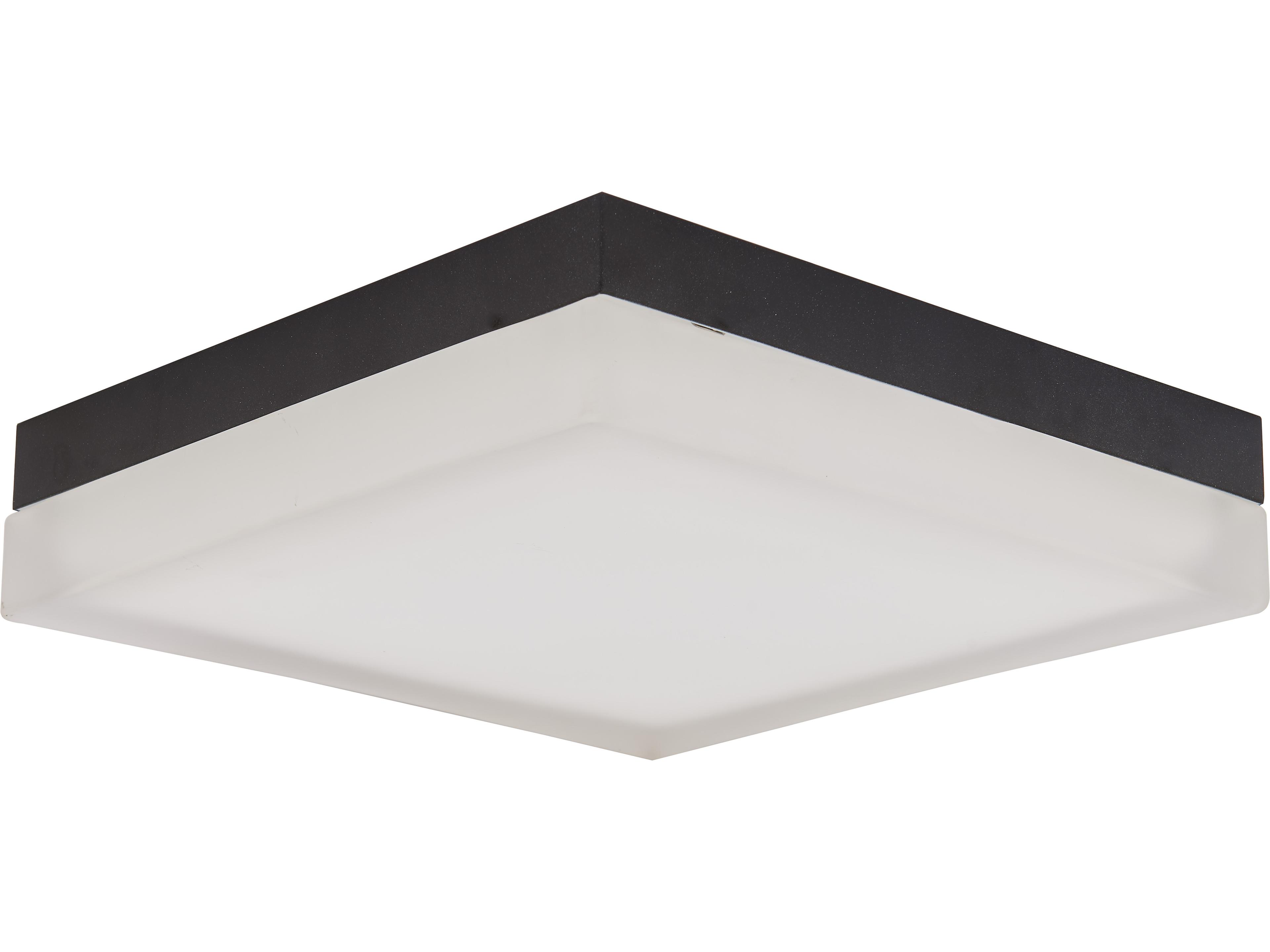 Abra Icecube 1-Light Black Flush Mount