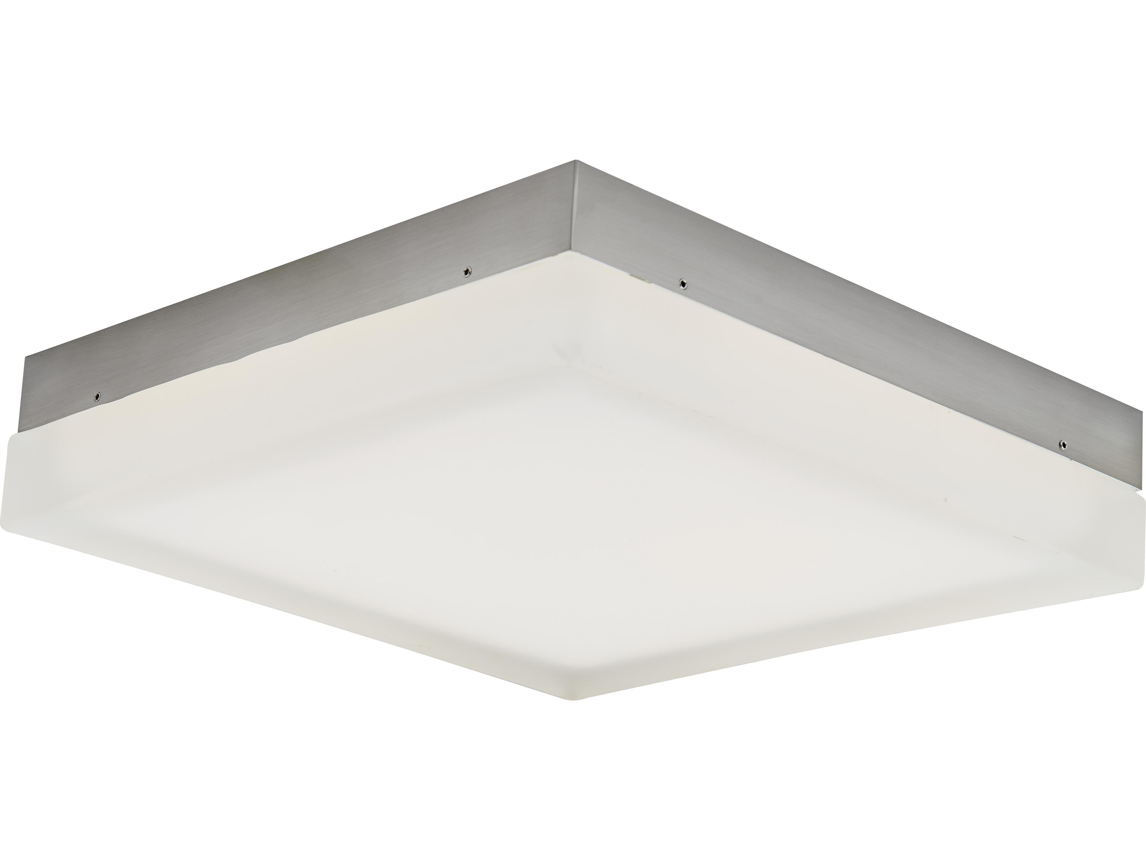 Abra Icecube 1-Light Brushed Nickel Flush Mount