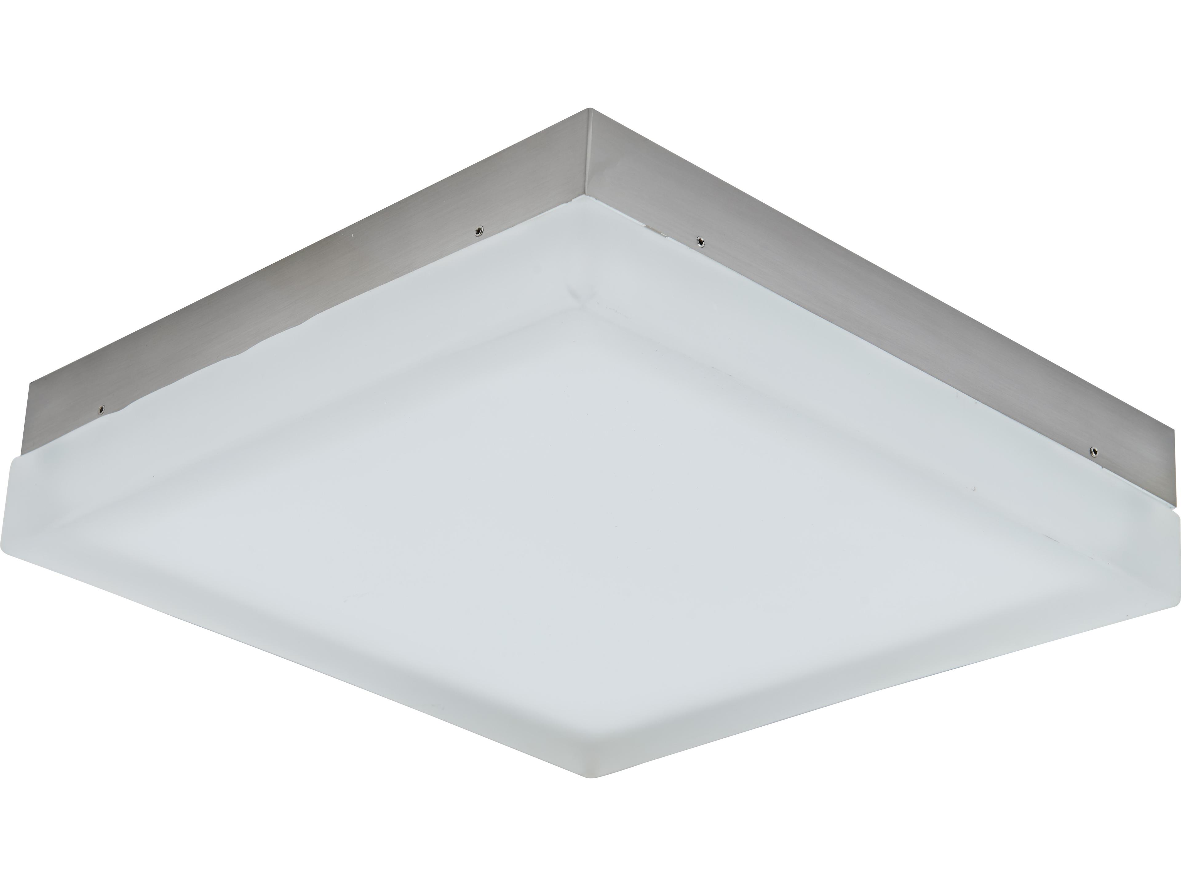 Abra Icecube 1-Light Brushed Nickel Flush Mount
