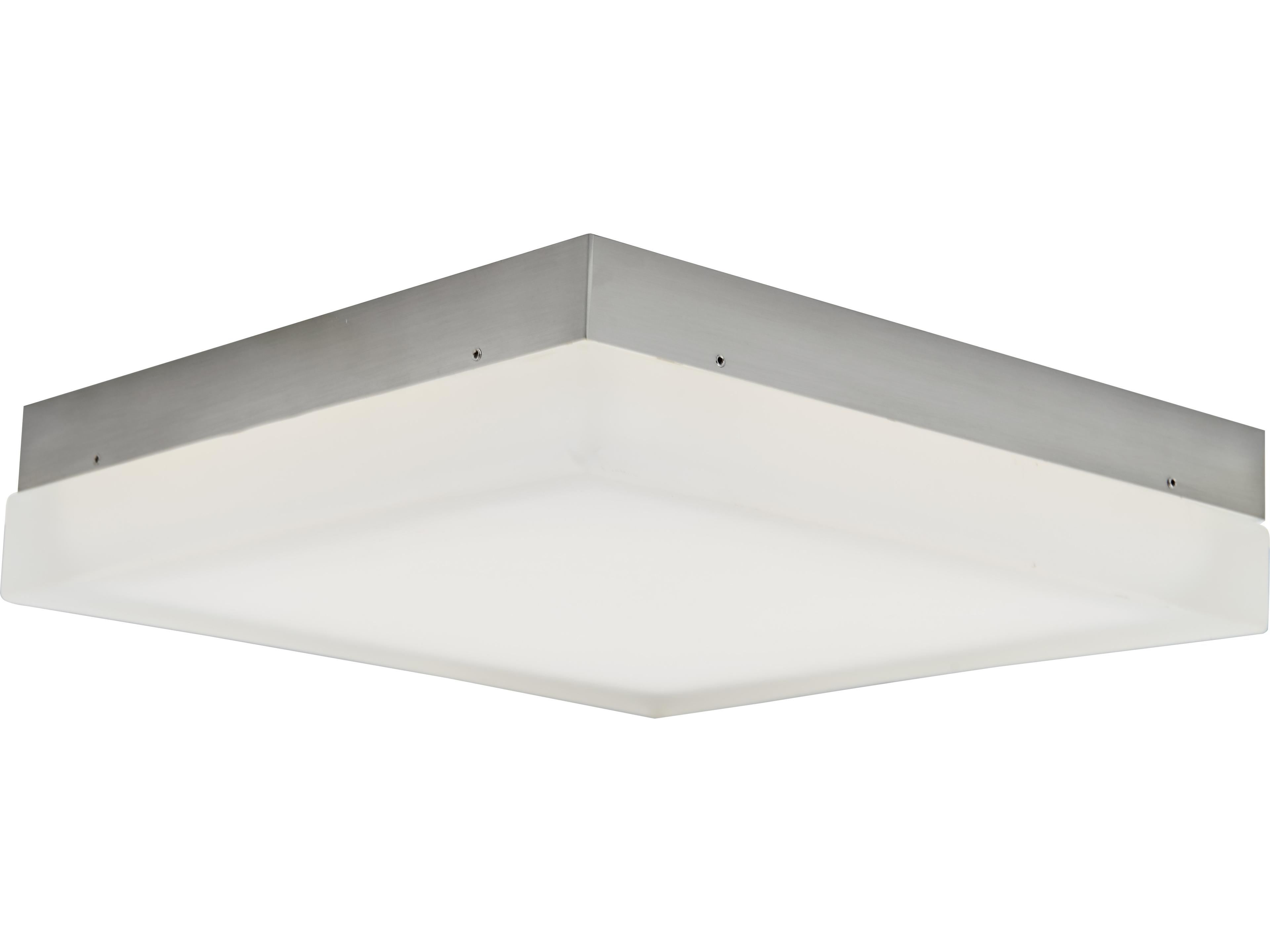 Abra Icecube 1-Light Brushed Nickel Flush Mount