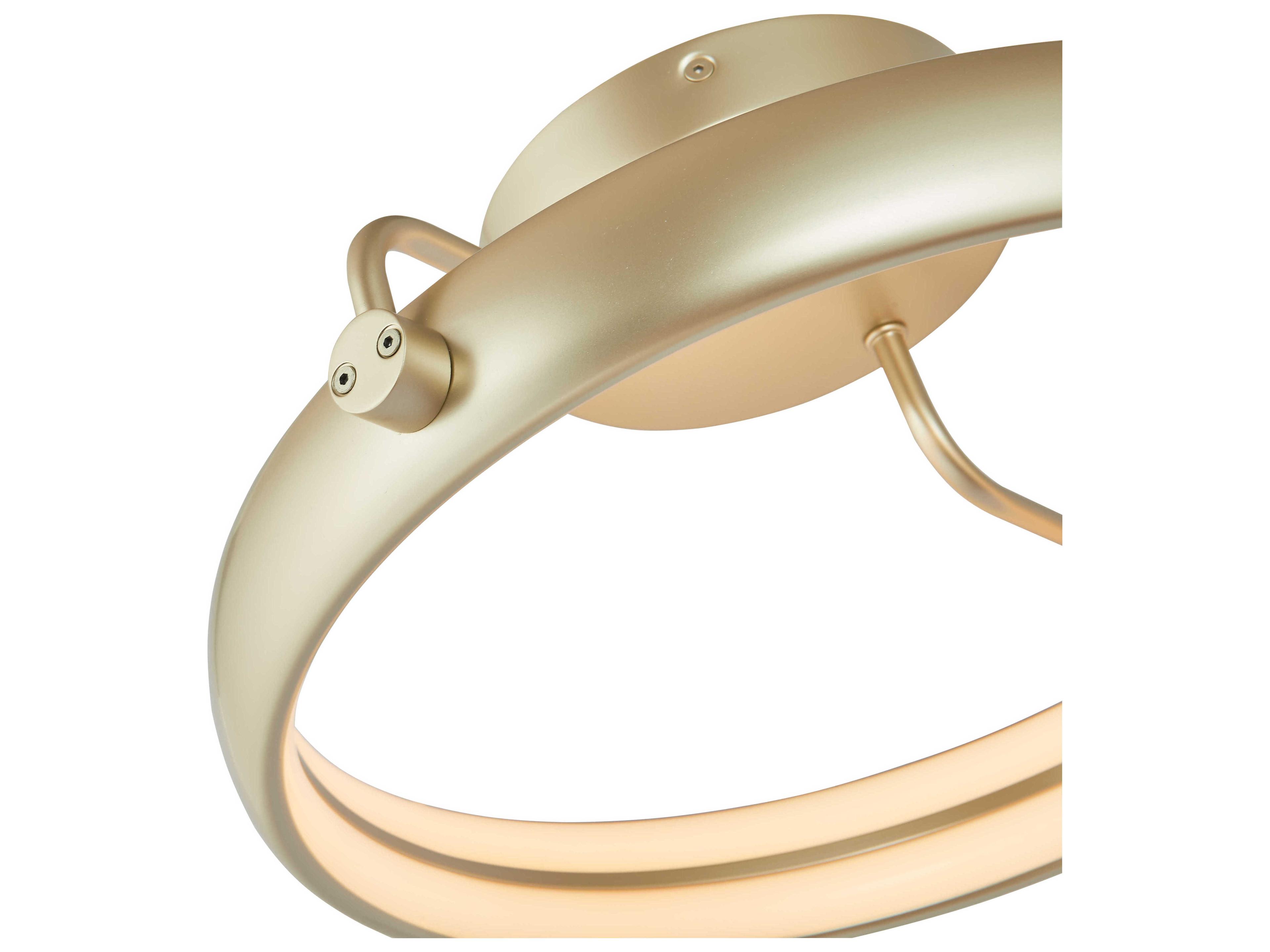 Abra Rave 1-Light Titanium Silver Round Semi Flush Mount