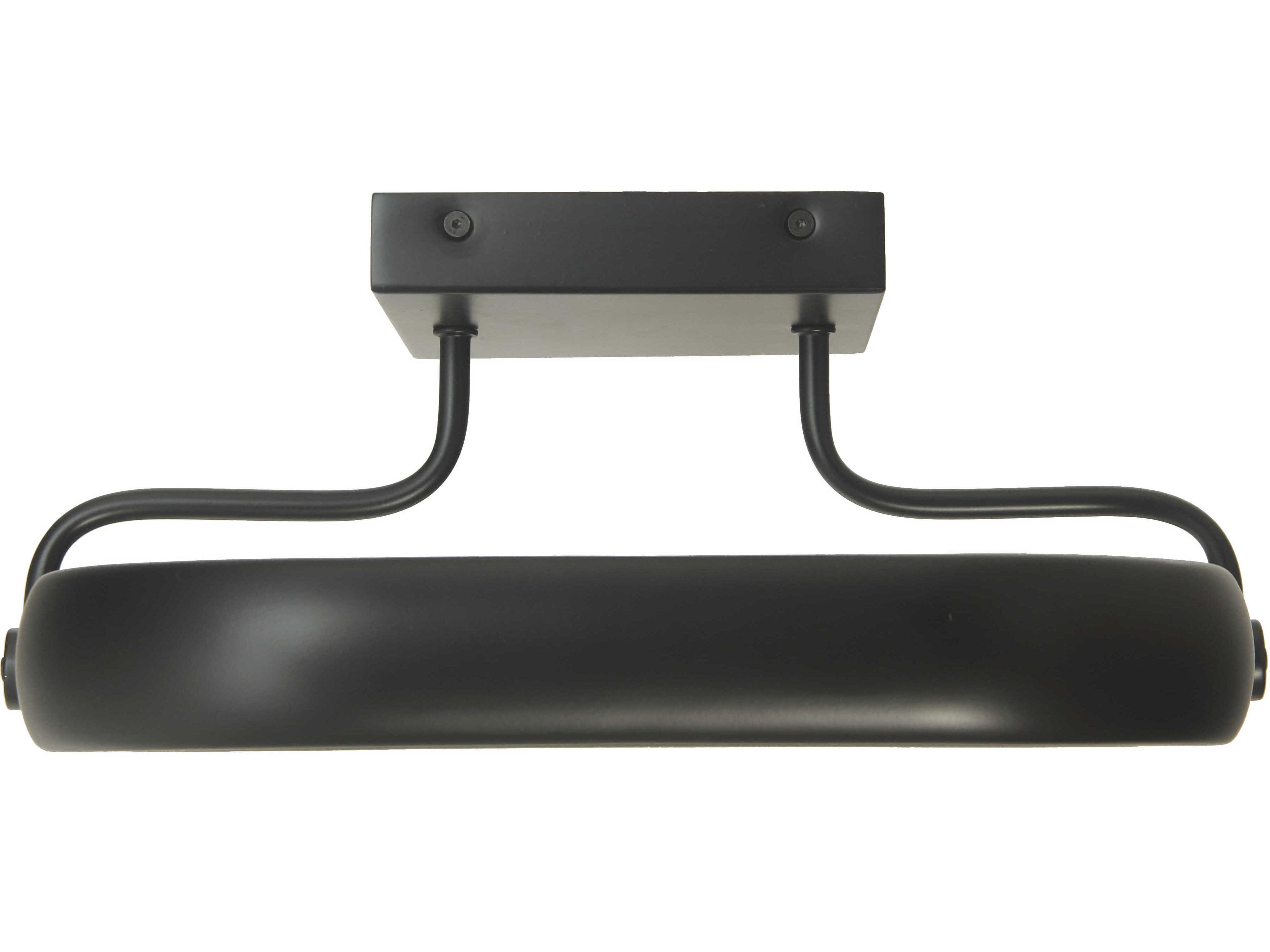 Abra Rave 1-Light Matte Black Semi Flush Mount