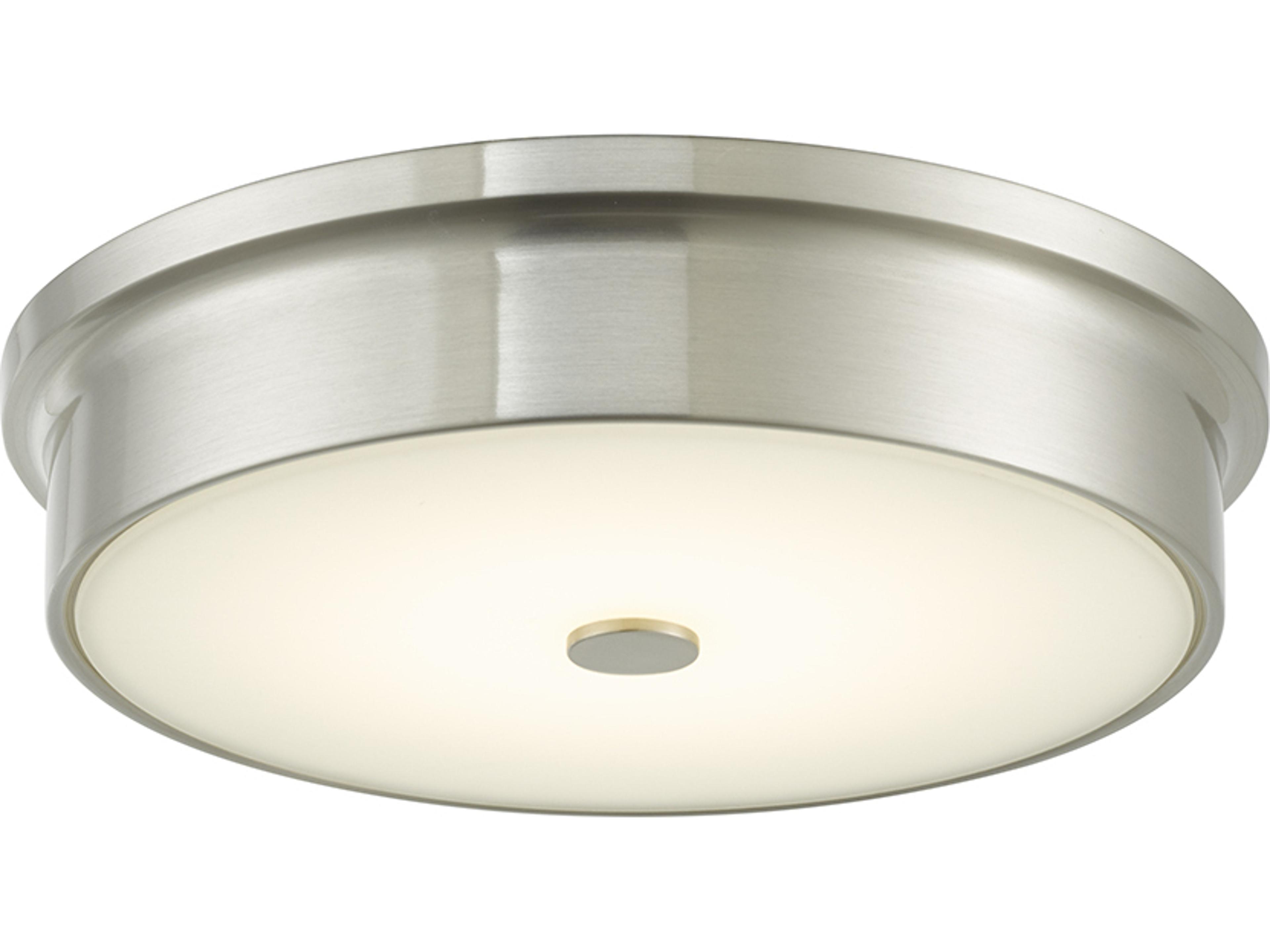 Spark LED Flush Mount Ceiling Light 12-Inch Brushed Nickel