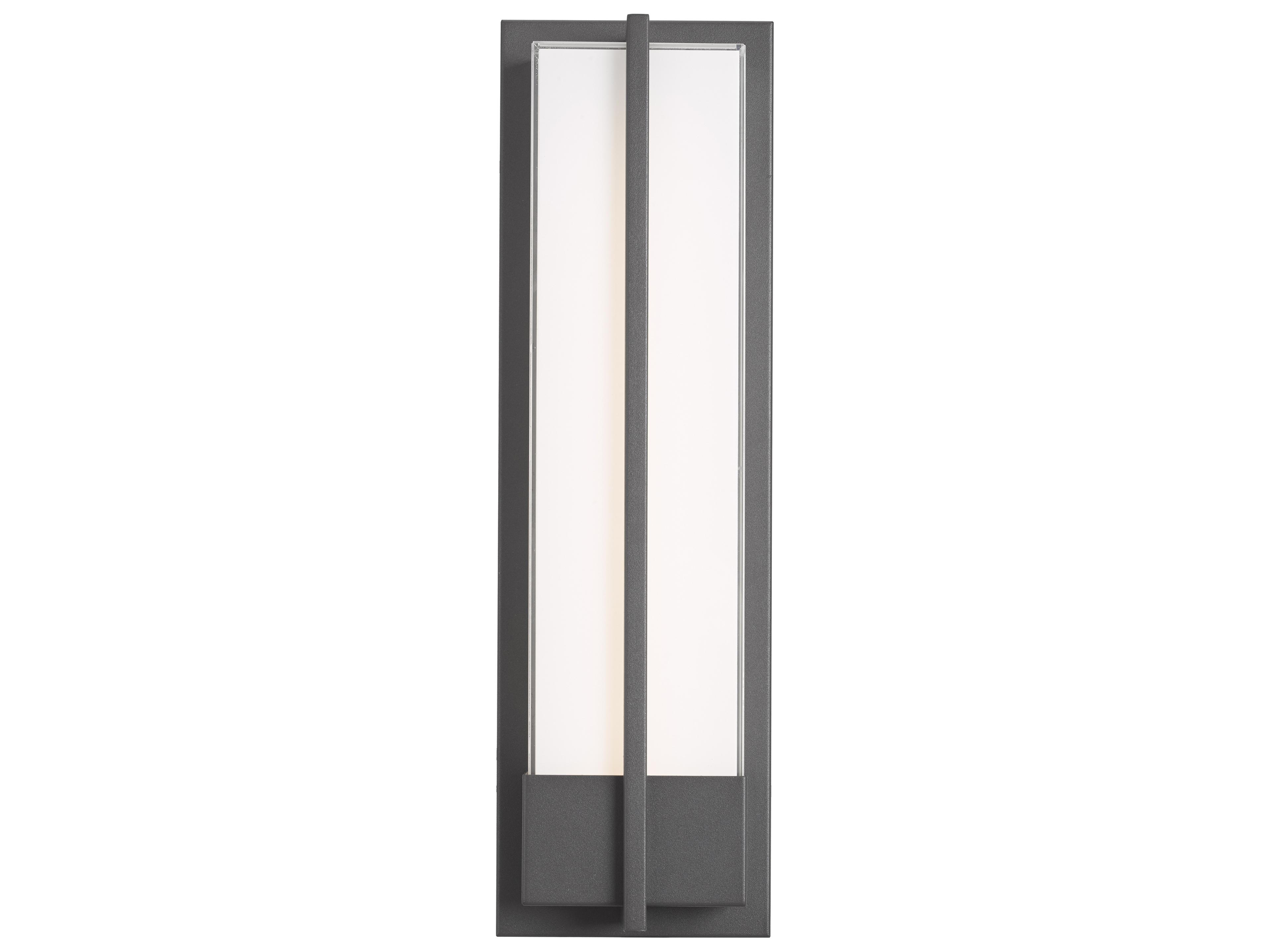 Neutron Outdoor Wall Sconce Modern Matte Black LED
