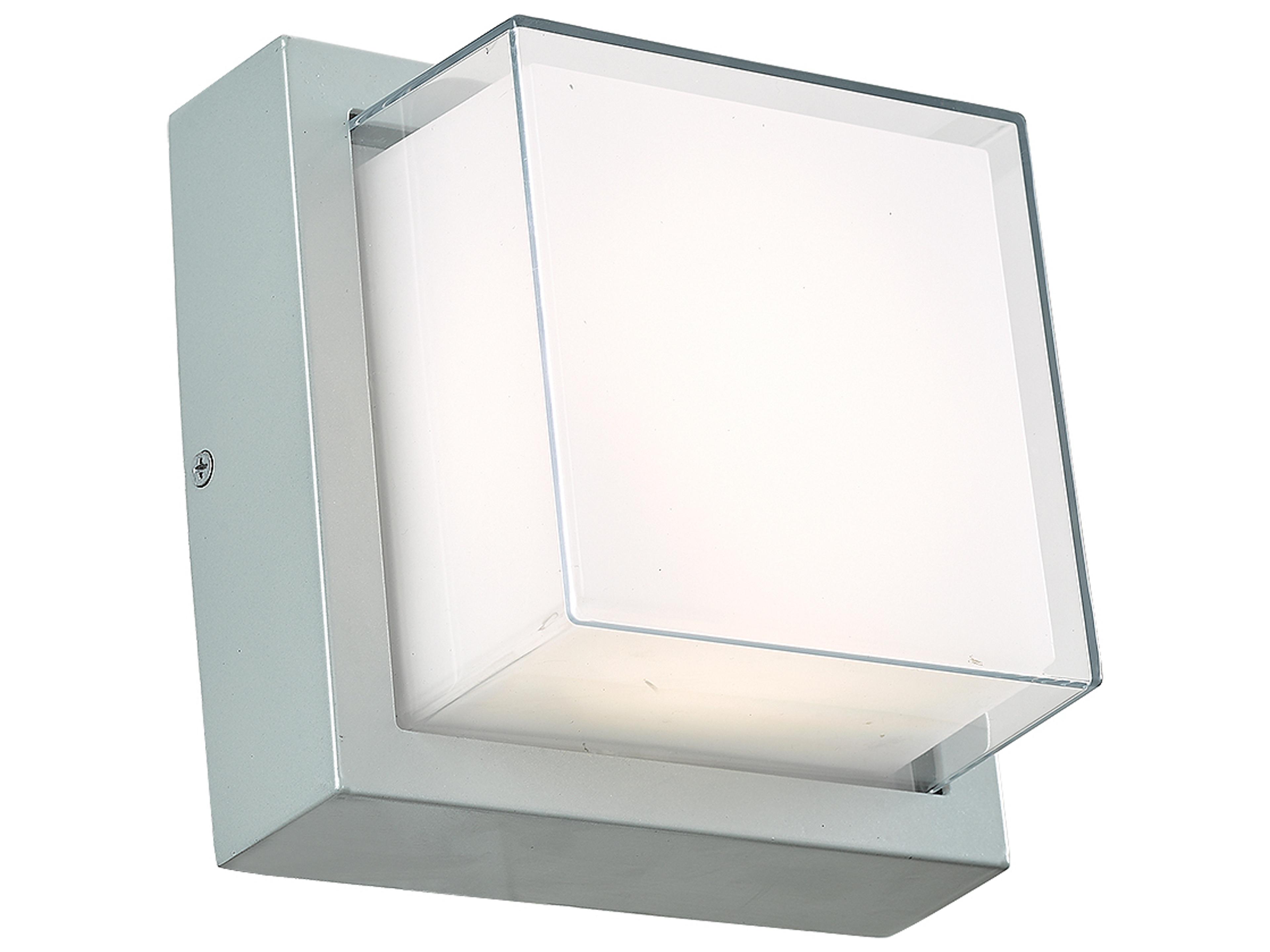 Geo Square Outdoor Wall Sconce Modern LED