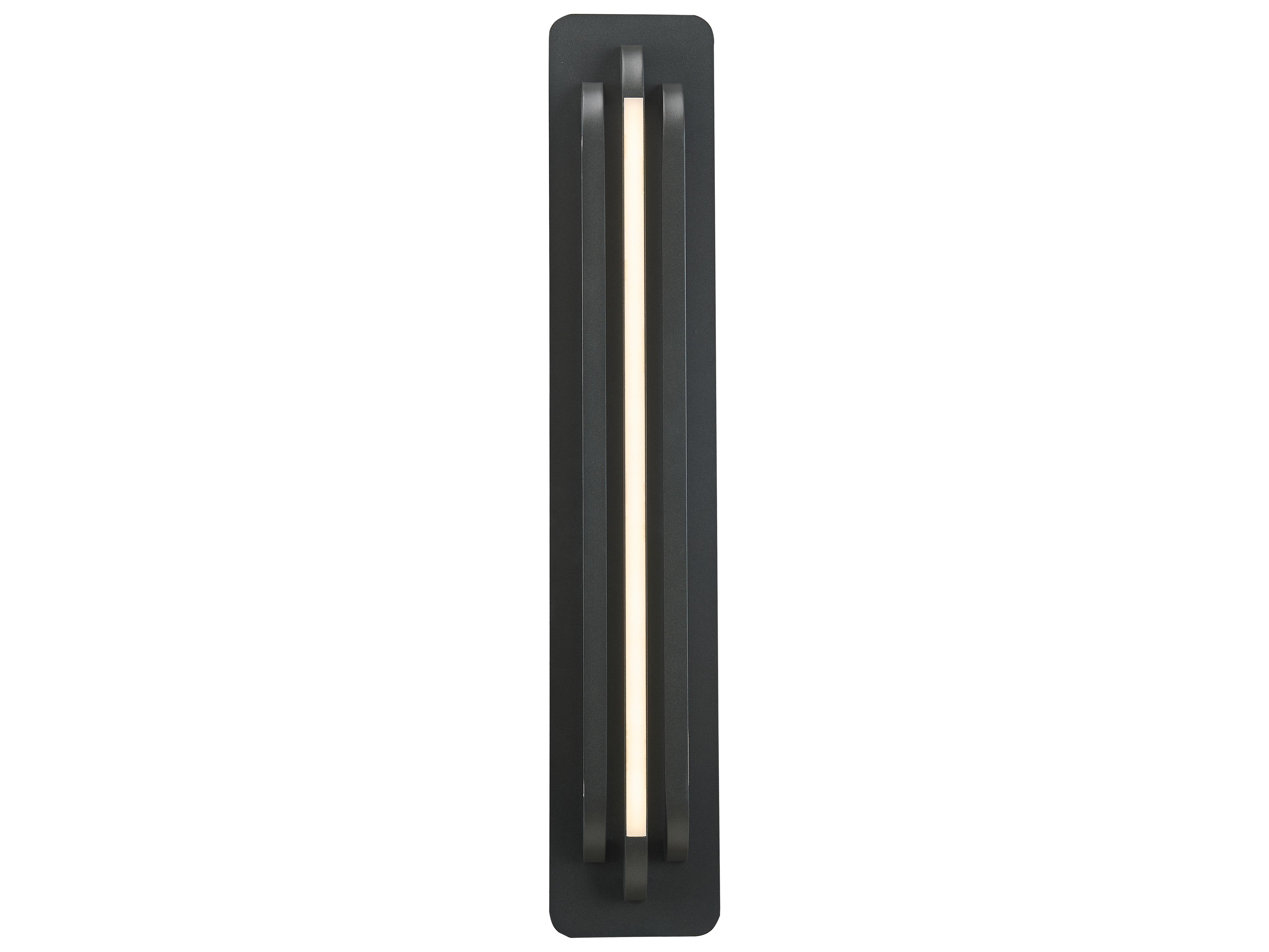 Paton LED Outdoor Wall Sconce Modern Matte Black