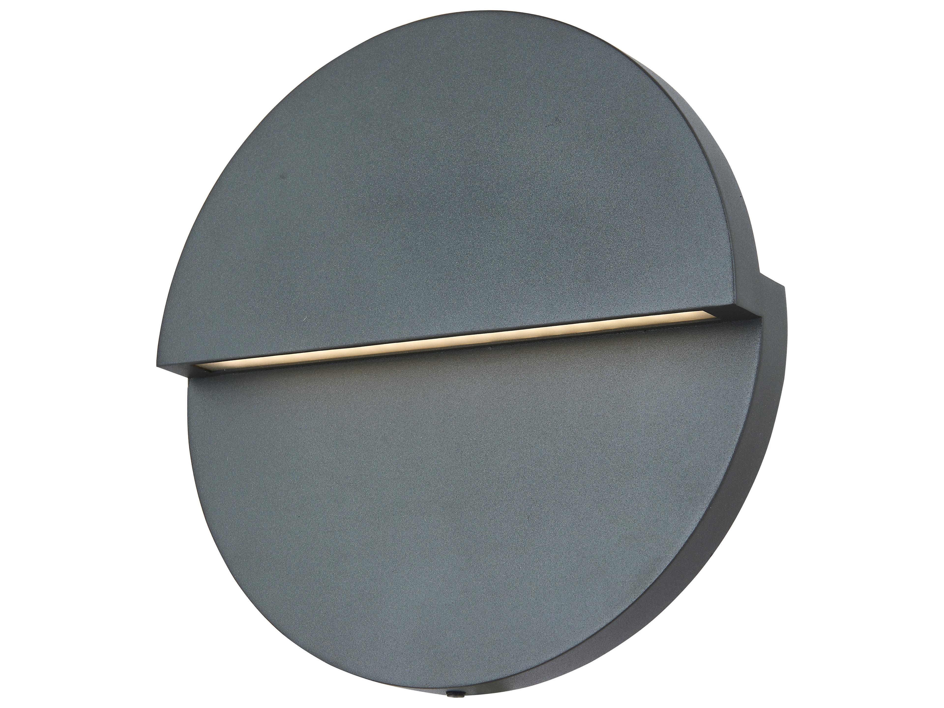 Mona Lisa Outdoor Wall Fixture Modern Round LED