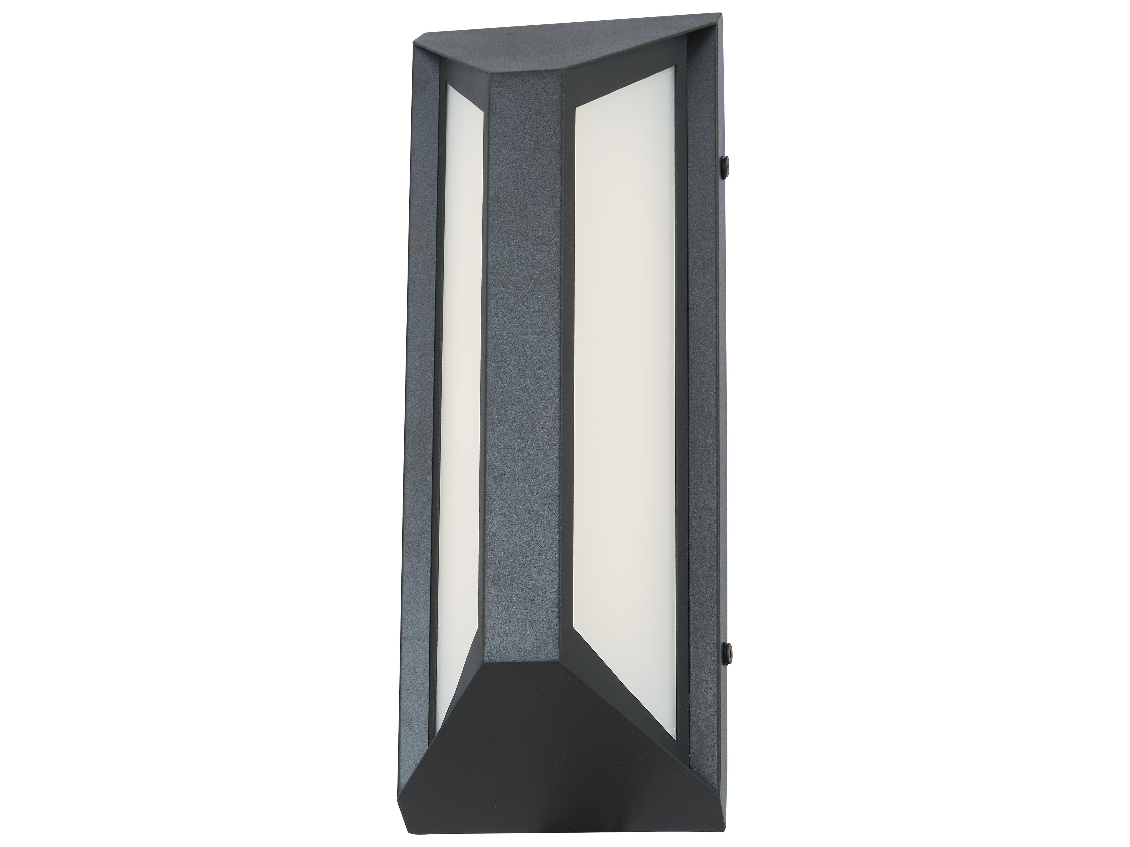 Trix LED Outdoor Wall Sconce Contemporary Matte Black
