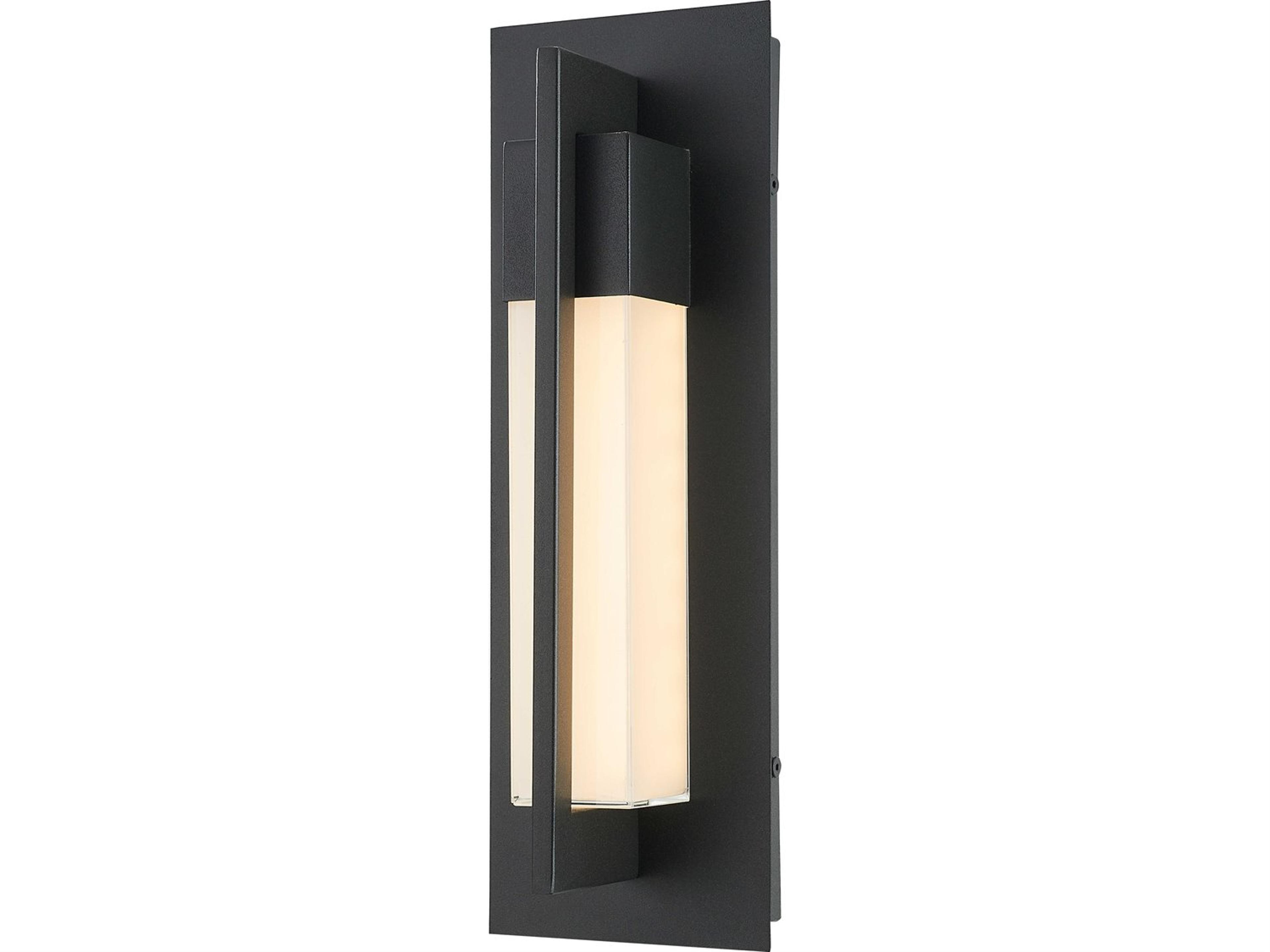 Electron Outdoor Wall Sconce Modern Mitered Glass
