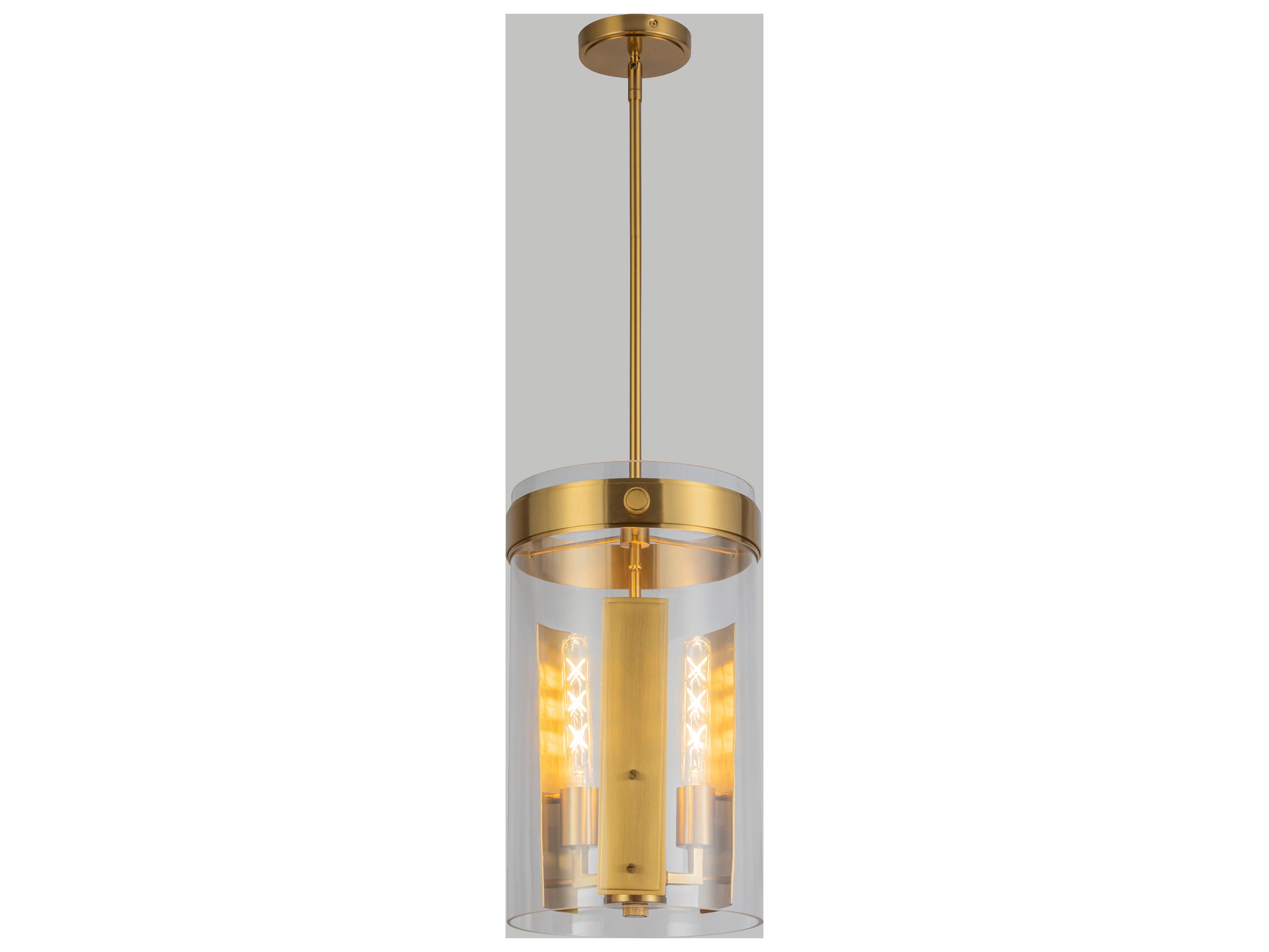 Artcraft Dahlia 3-Light Brushed Brass Mini Pendant