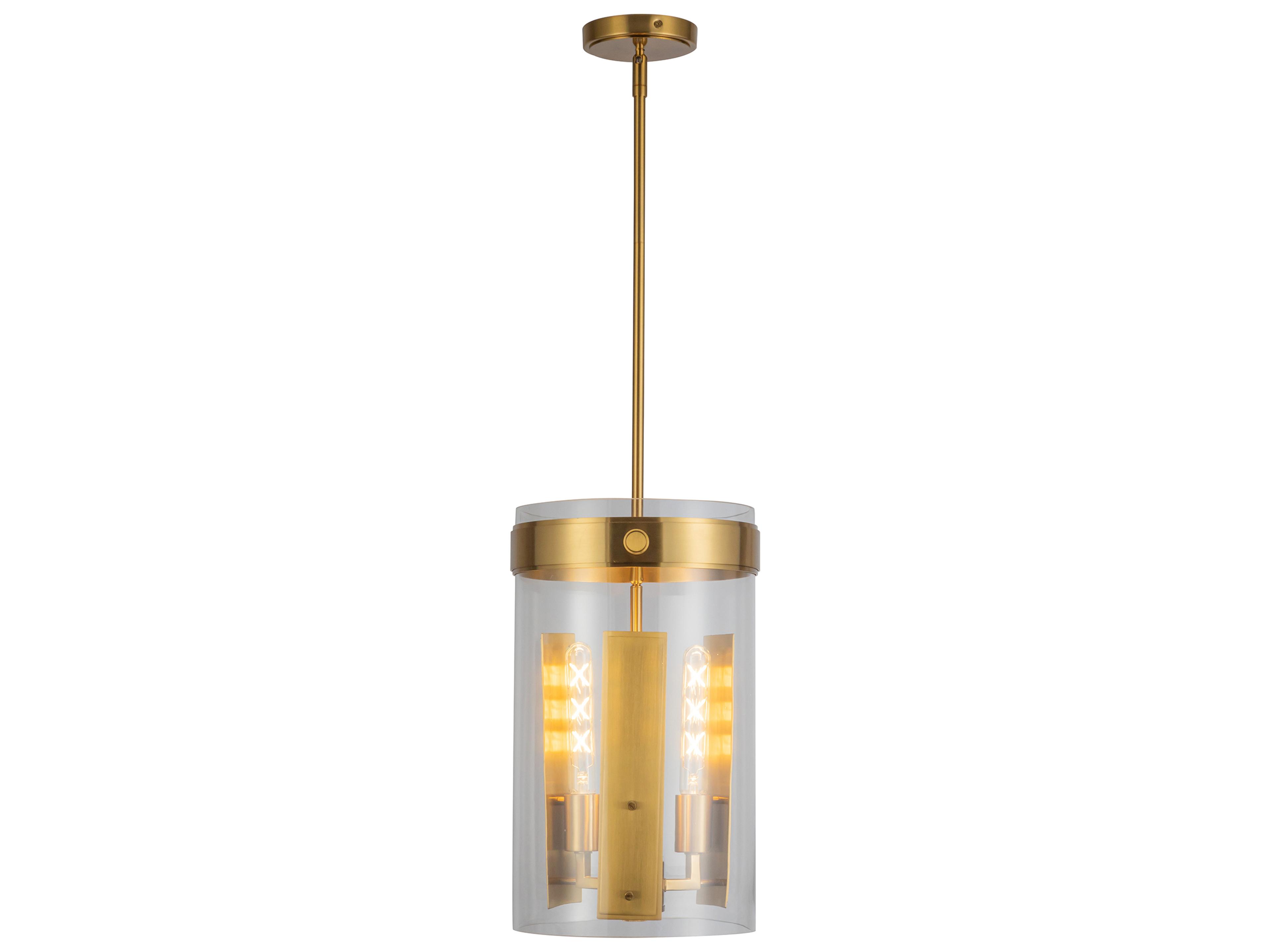 Artcraft Dahlia 3-Light Brushed Brass Mini Pendant