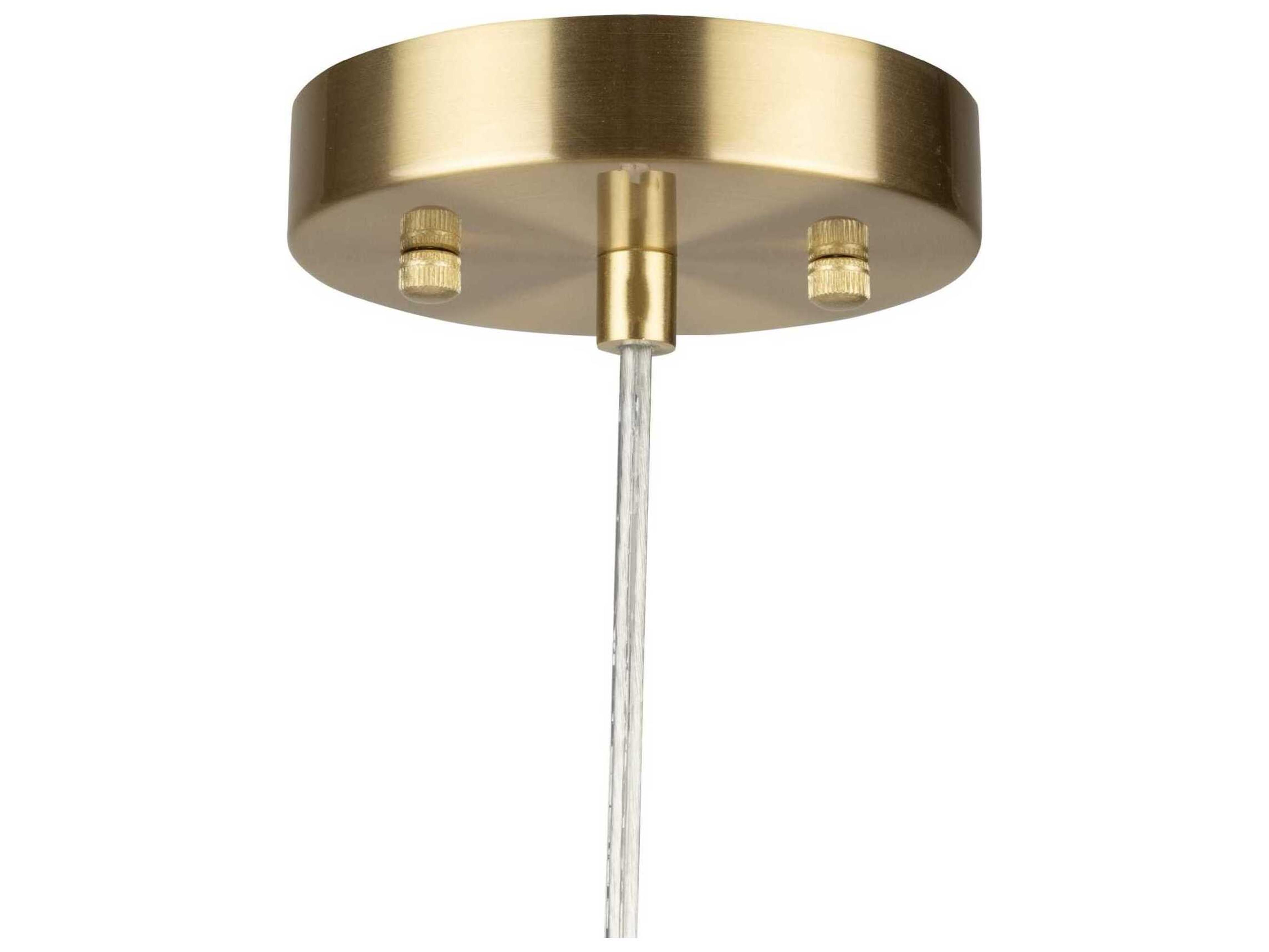 Artcraft Vita 1-Light White Brass Mini Pendant