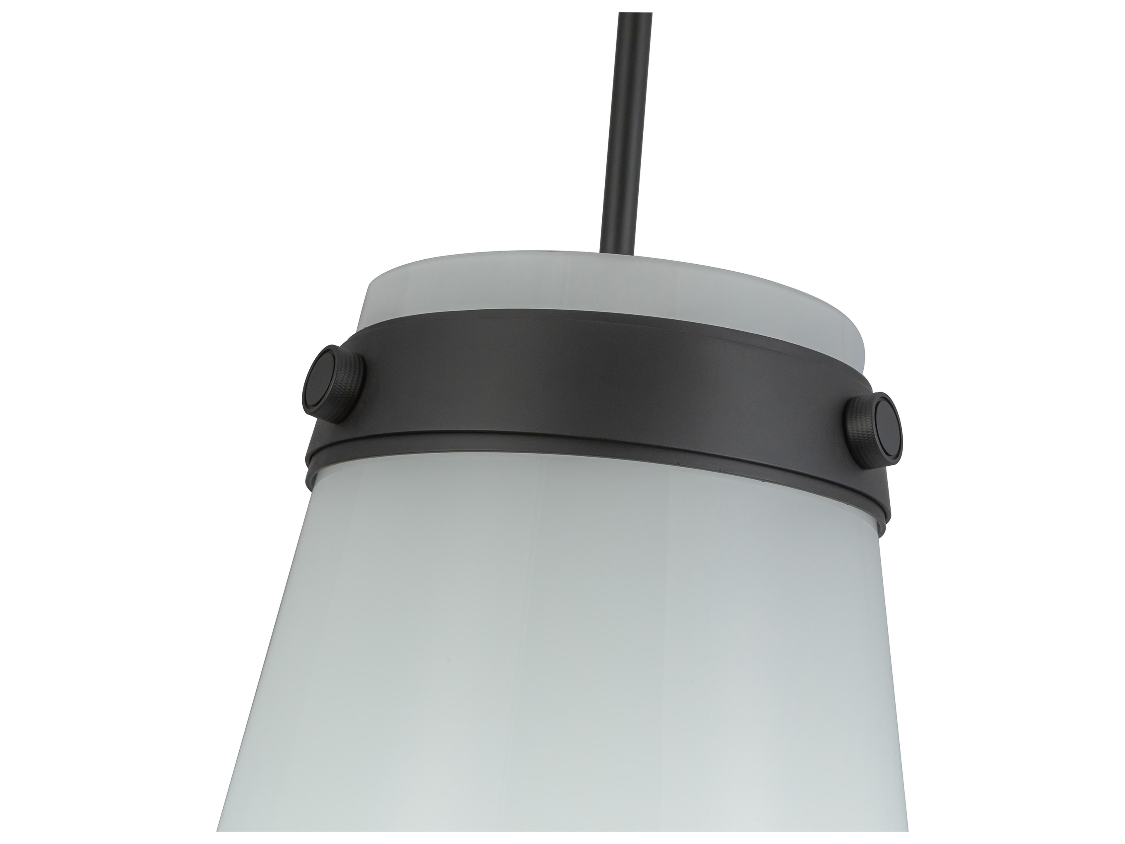 Artcraft Dahlia 1-Light Black Mini Pendant