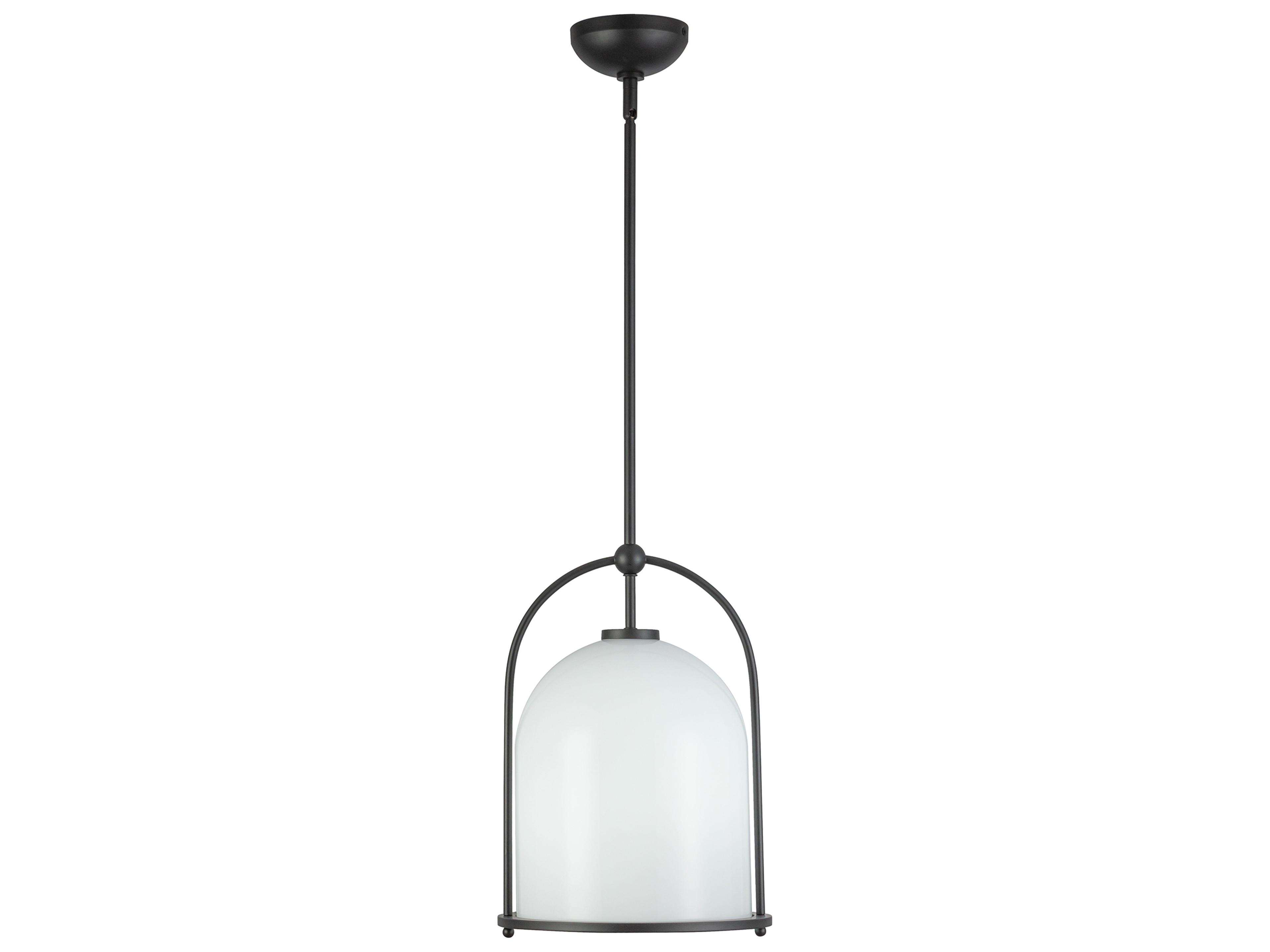 Artcraft Dahlia 1-Light Black Mini Pendant