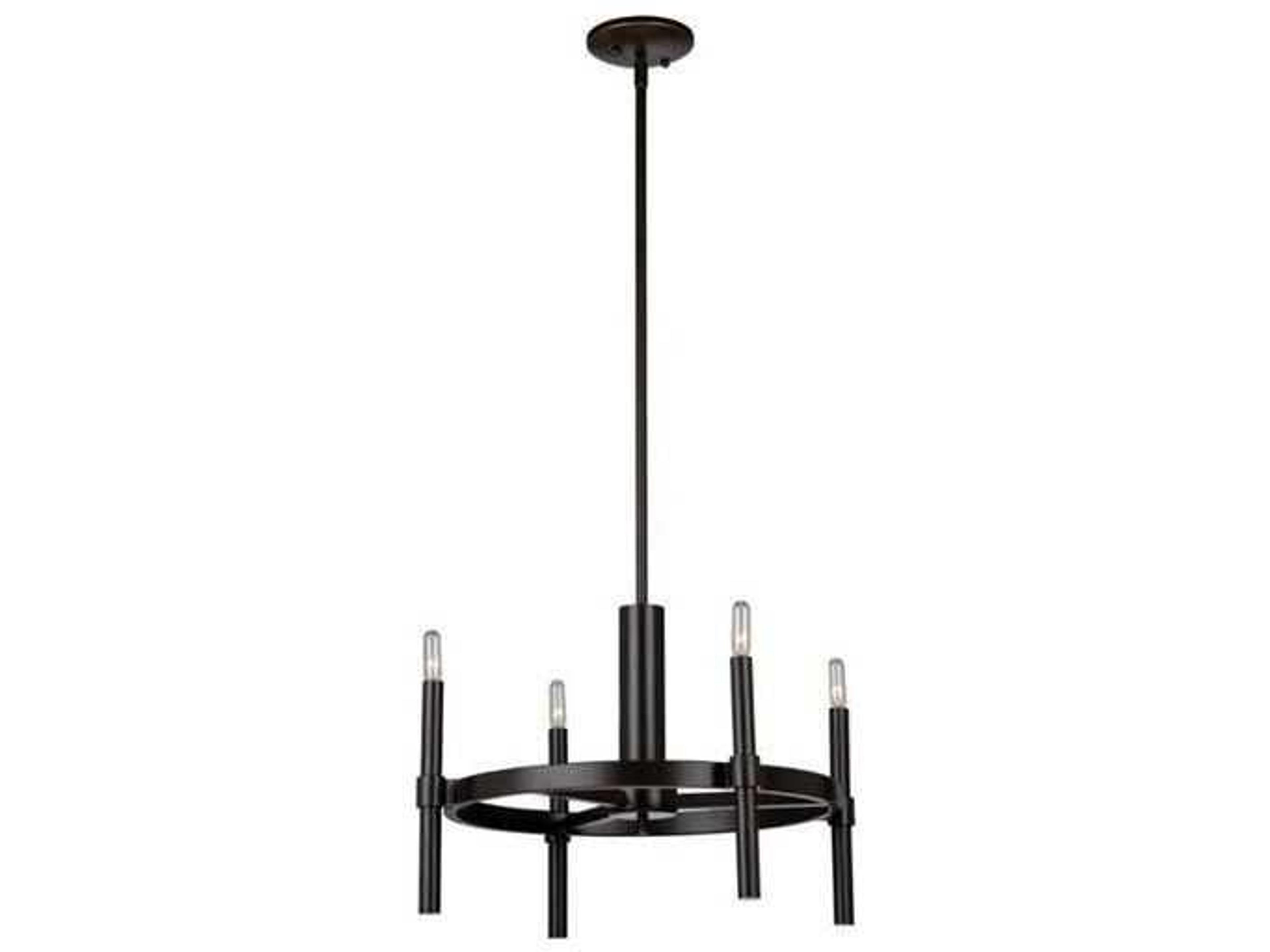 Encore Chandelier Polished Nickel 4 Light Transitional Fixture