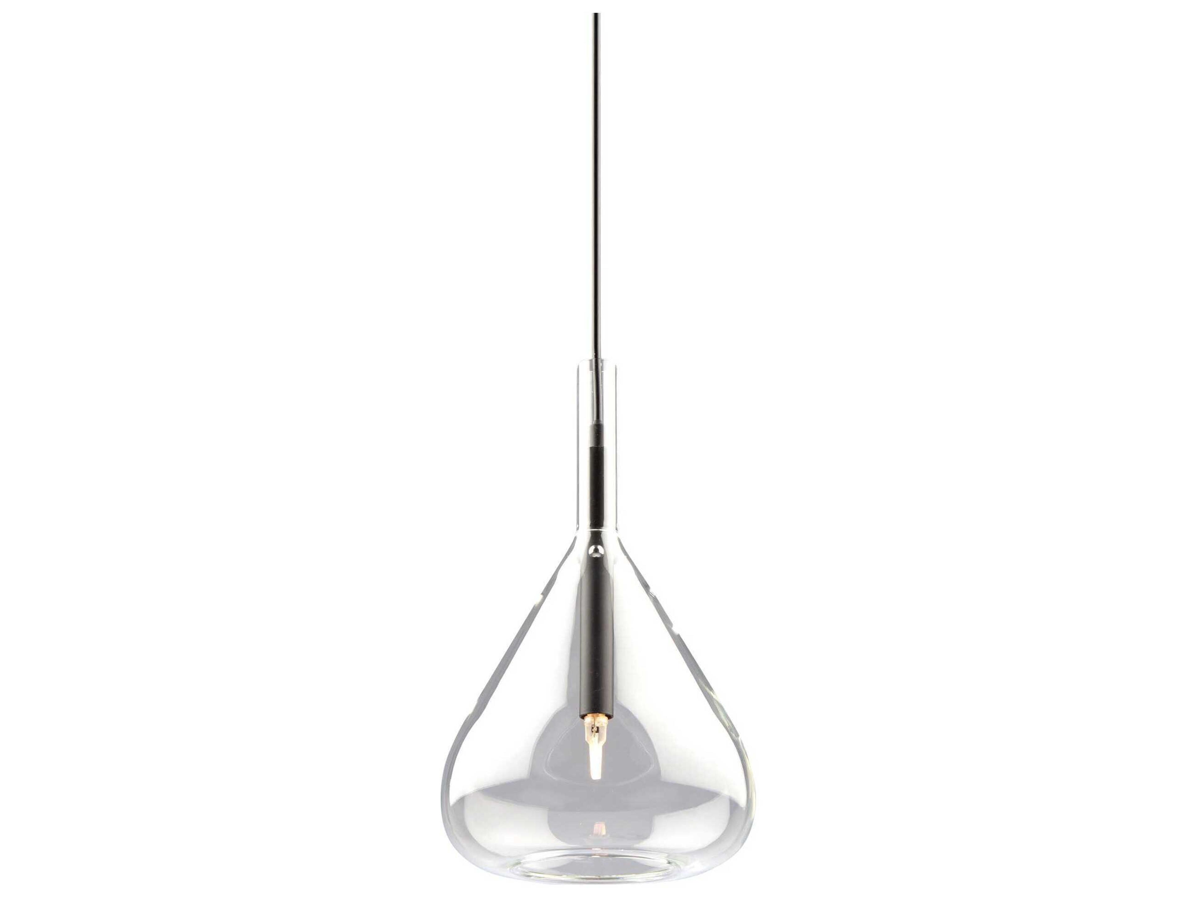 Artcraft Conic 3-Light Black Glass Pendant