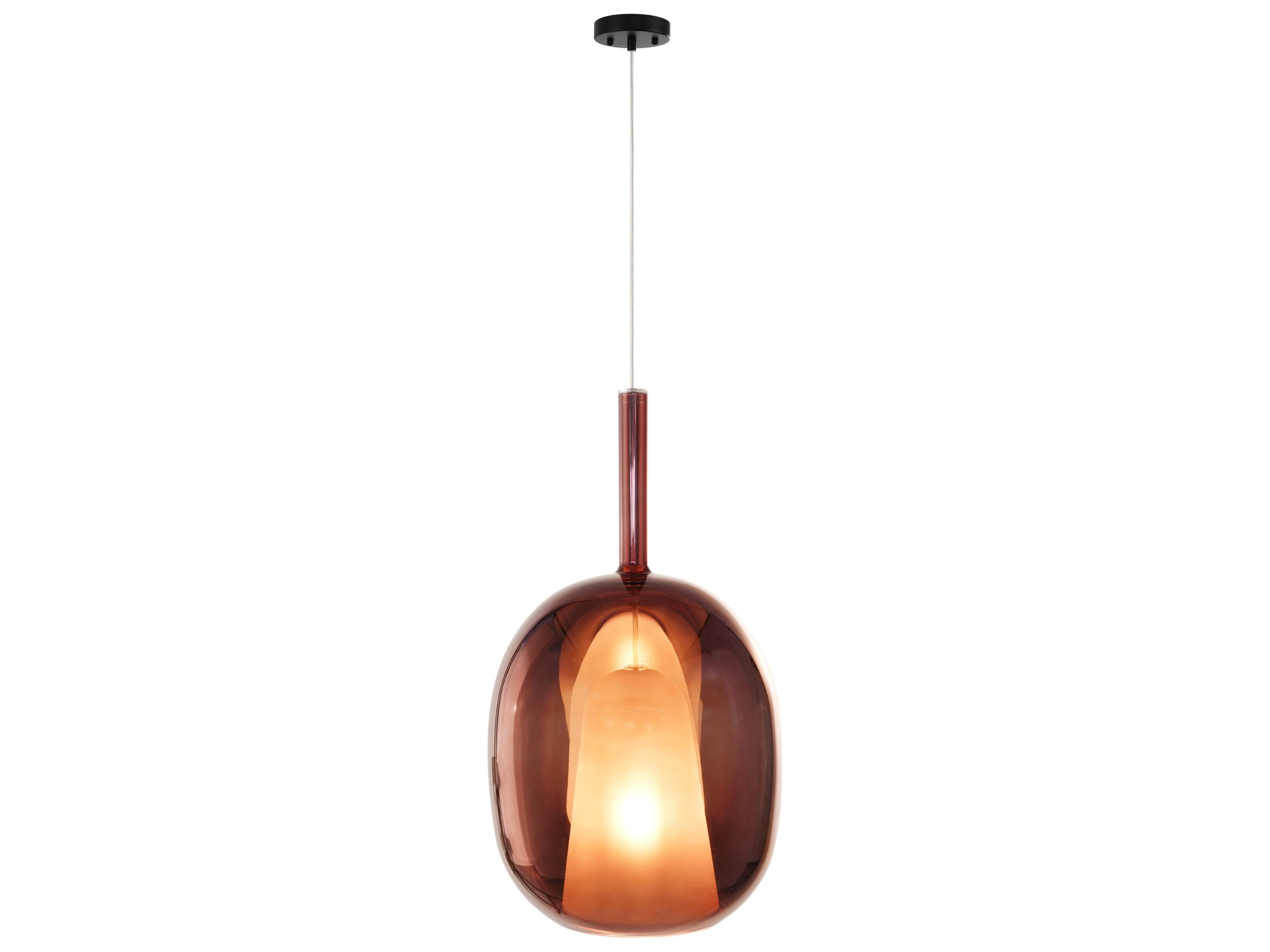 Artcraft Dusk 1-Light Black Brown Mini Pendant