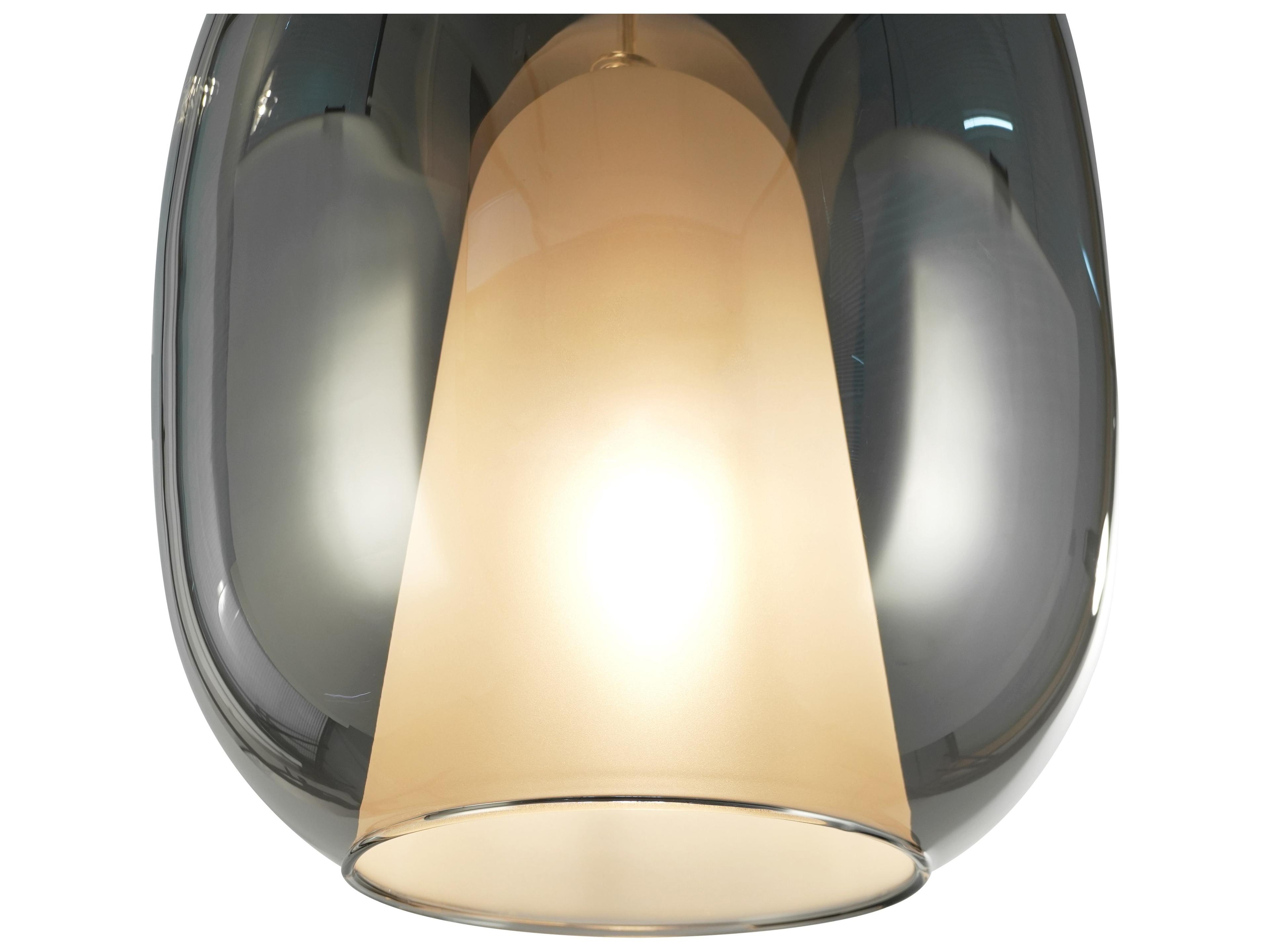 Artcraft Dusk 1-Light Black Gray Mini Pendant