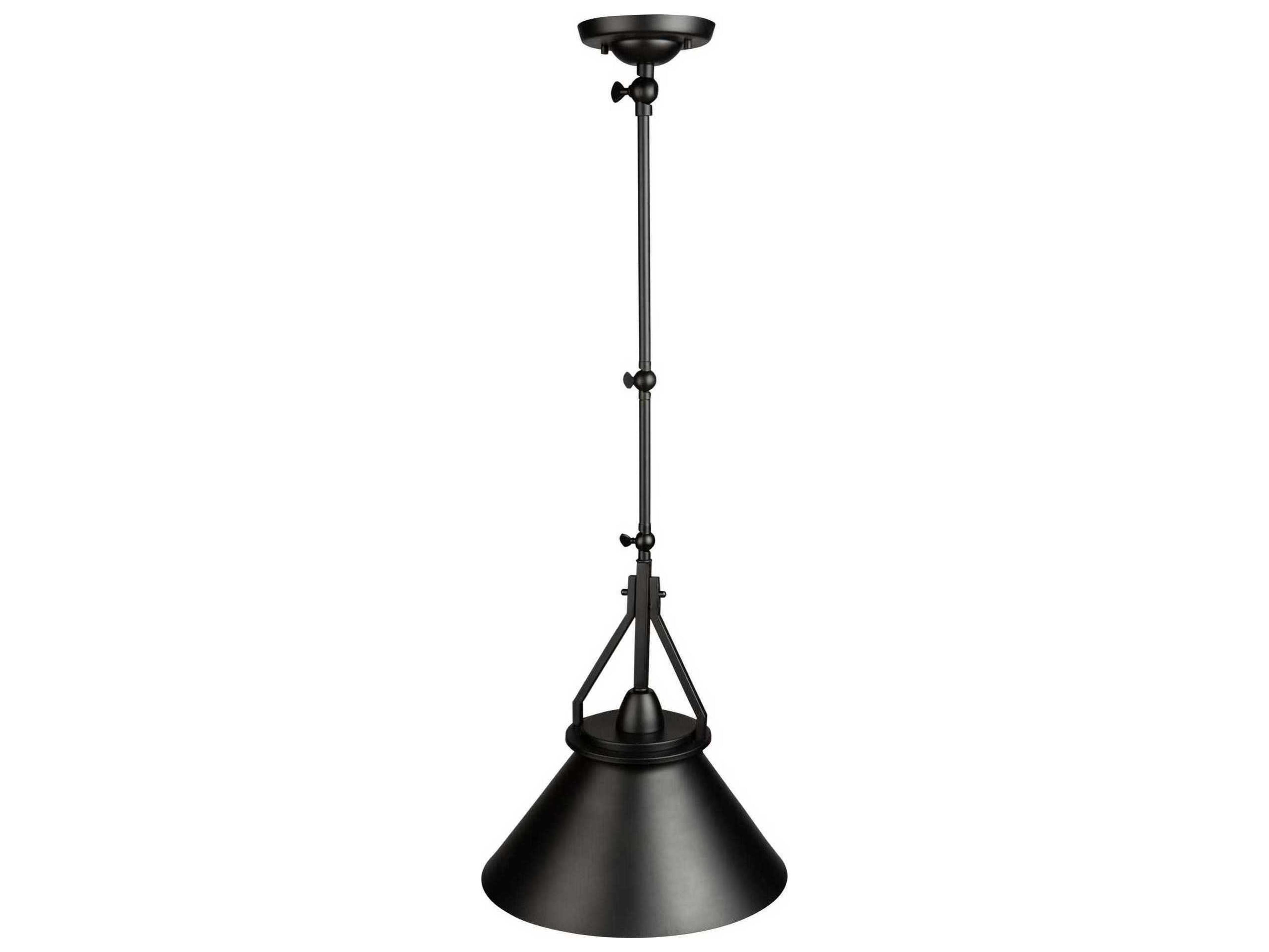 Artcraft Brydon 1-Light Black LED Empire Round Pendant
