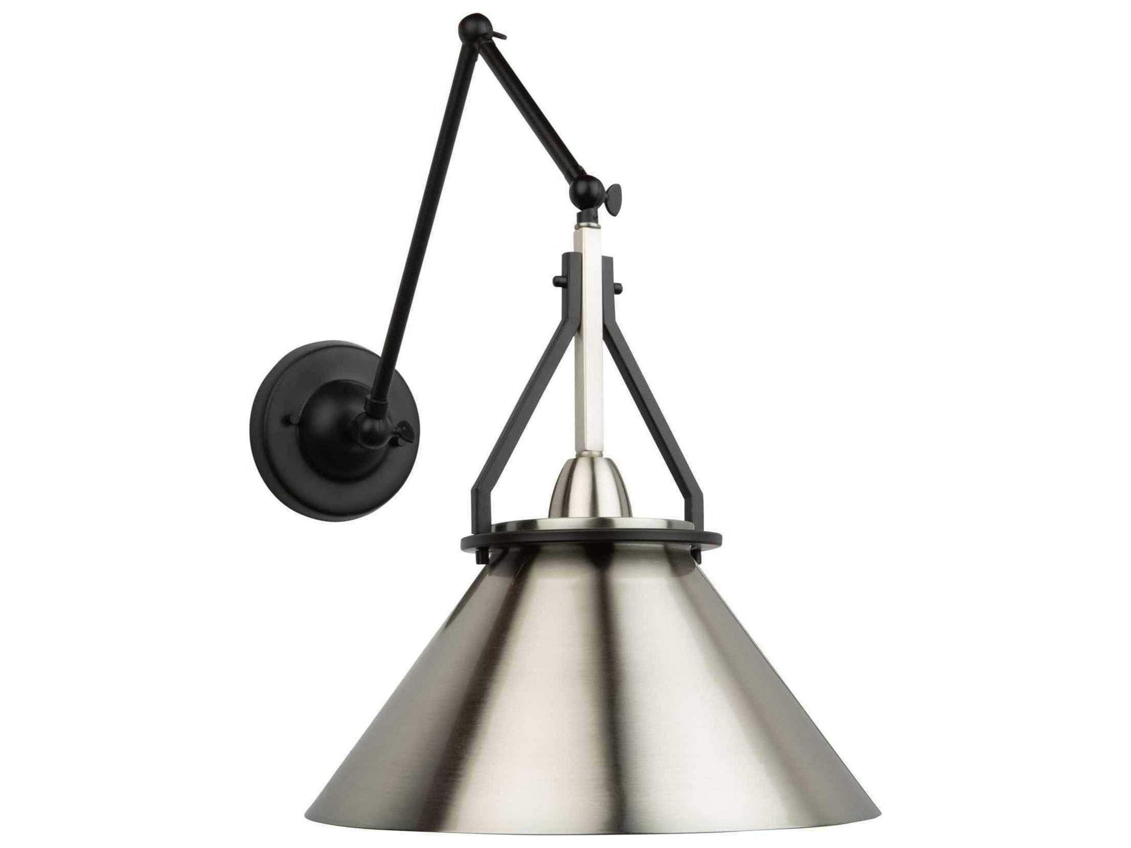 Artcraft Brydon 1-Light Black And Brushed Nickel LED Empire Round Pendant