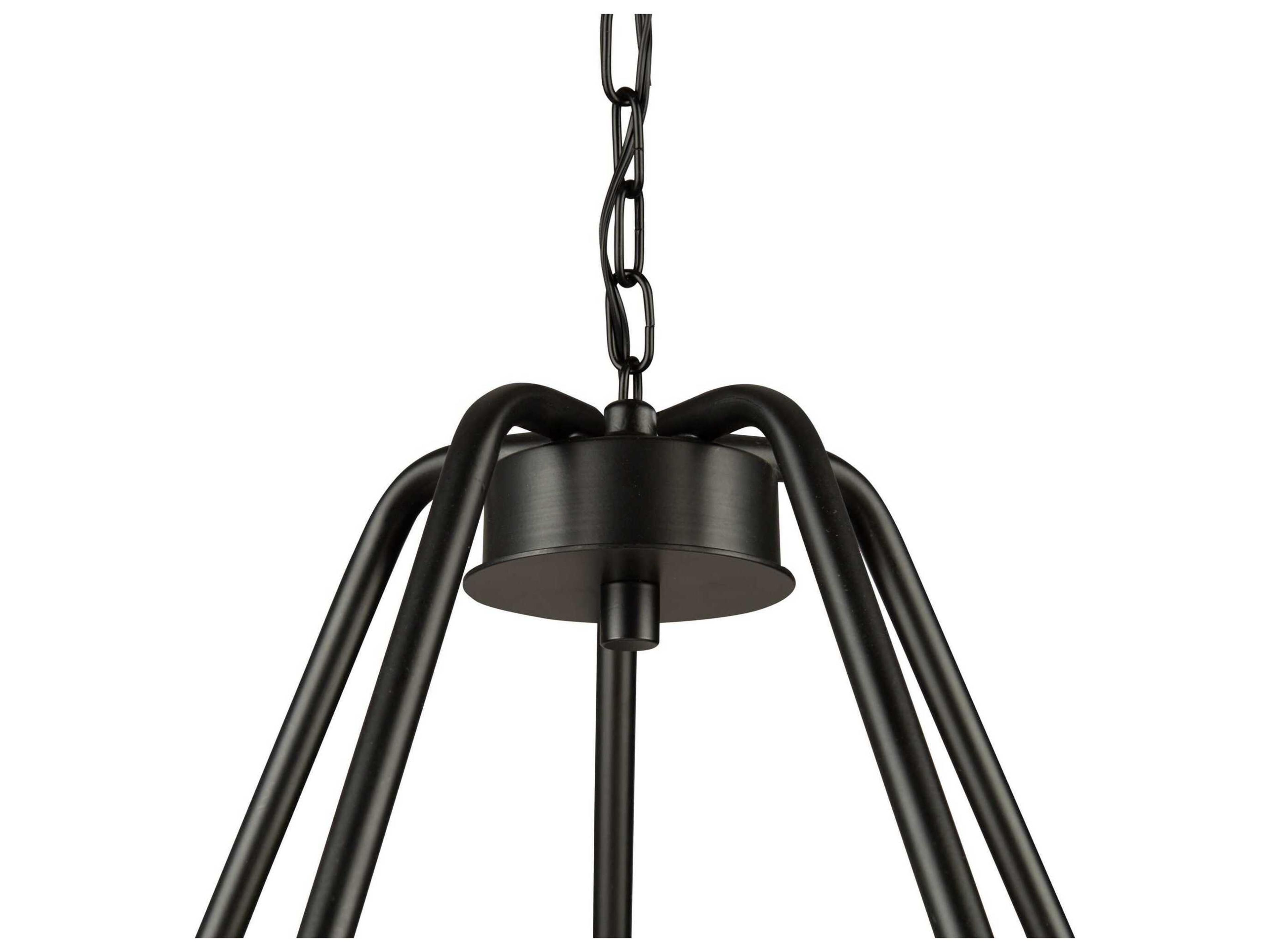 Artcraft Perris 5-Light Black Round Chandelier