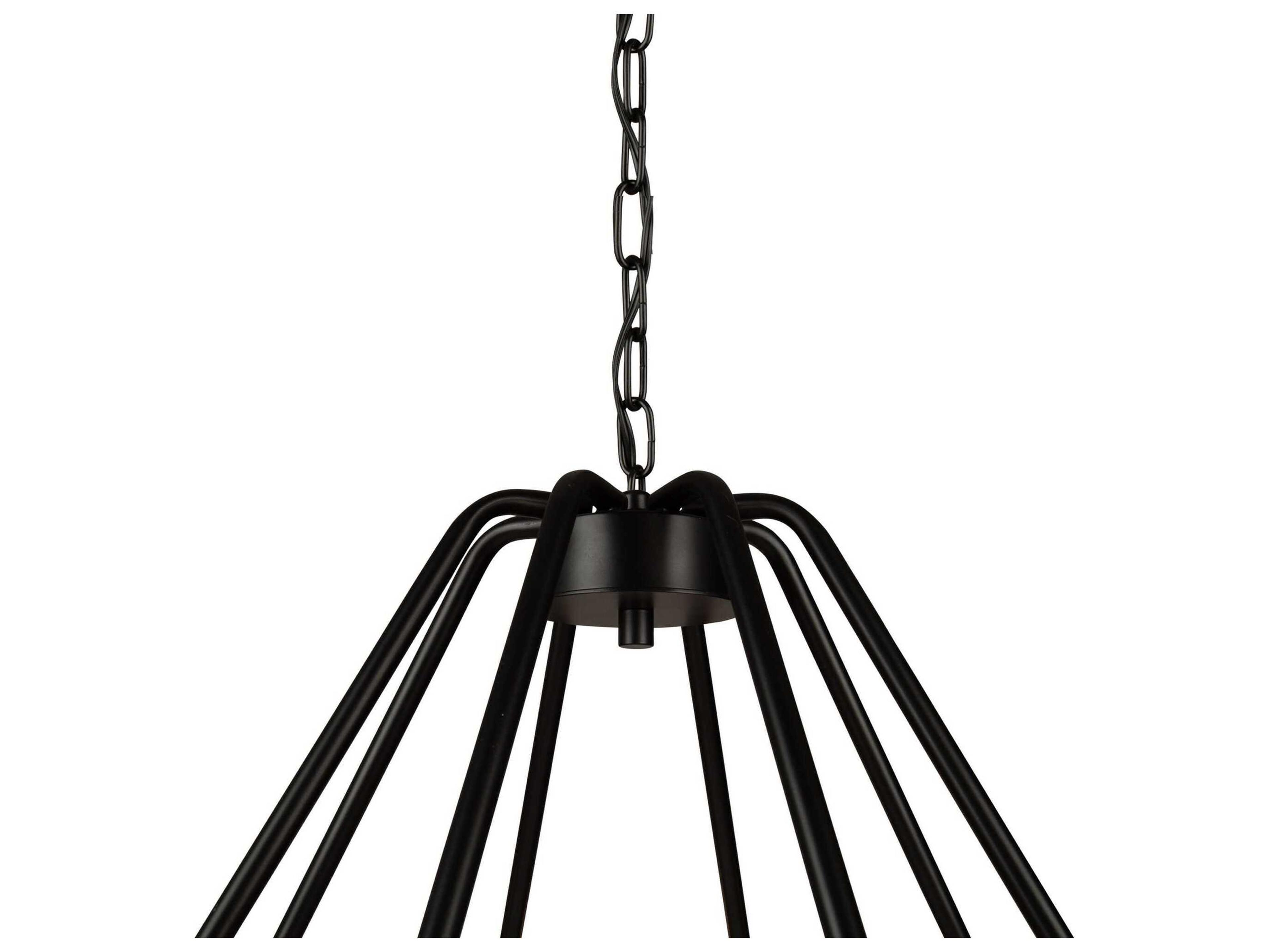 Artcraft Perris 8-Light Black Round Chandelier