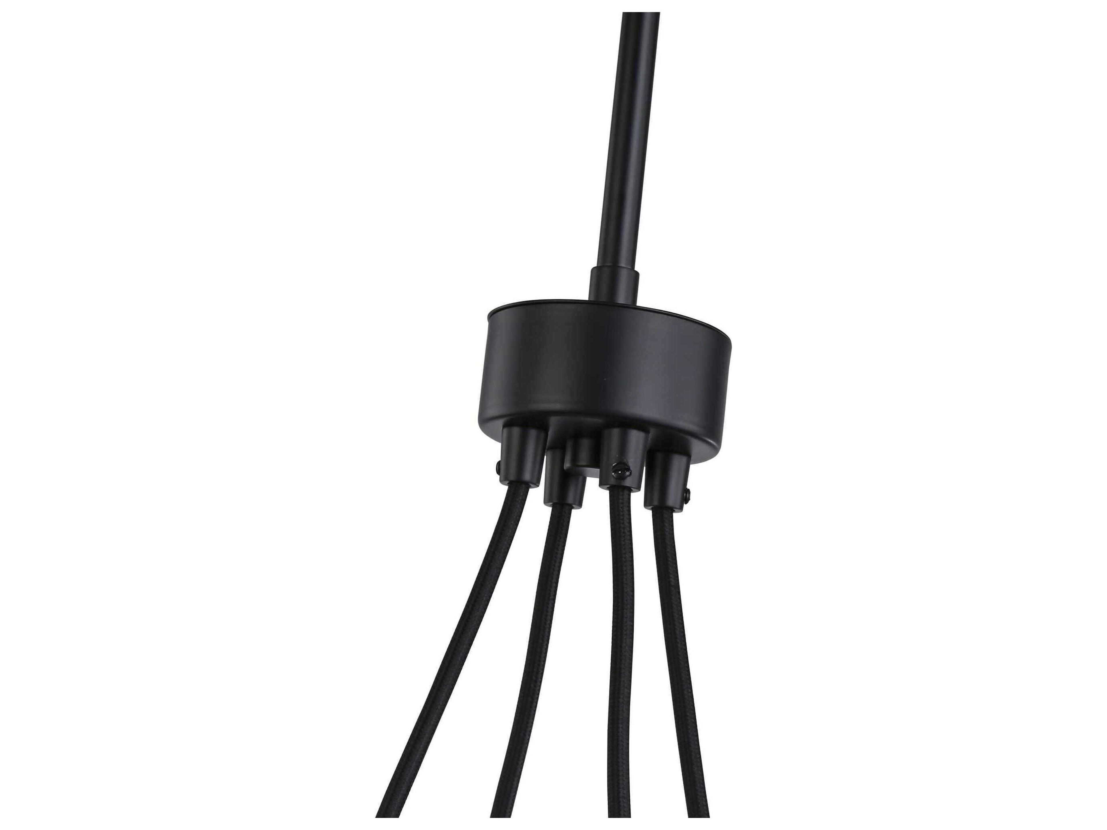 Artcraft Cheshire 5-Light Black Brass Glass Bowl Chandelier