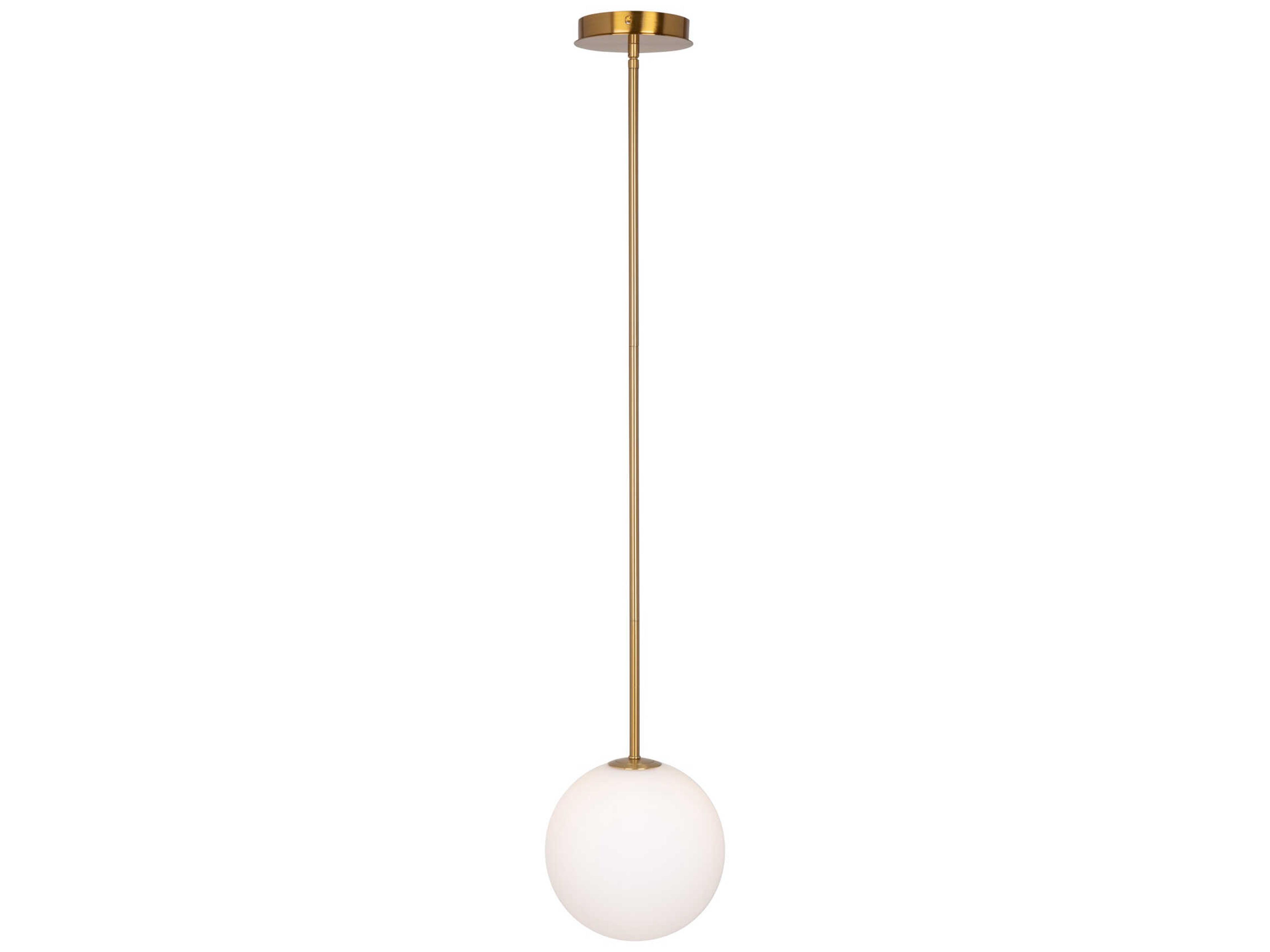 Artcraft Aurelia 1-Light Brass Globe Mini Pendant