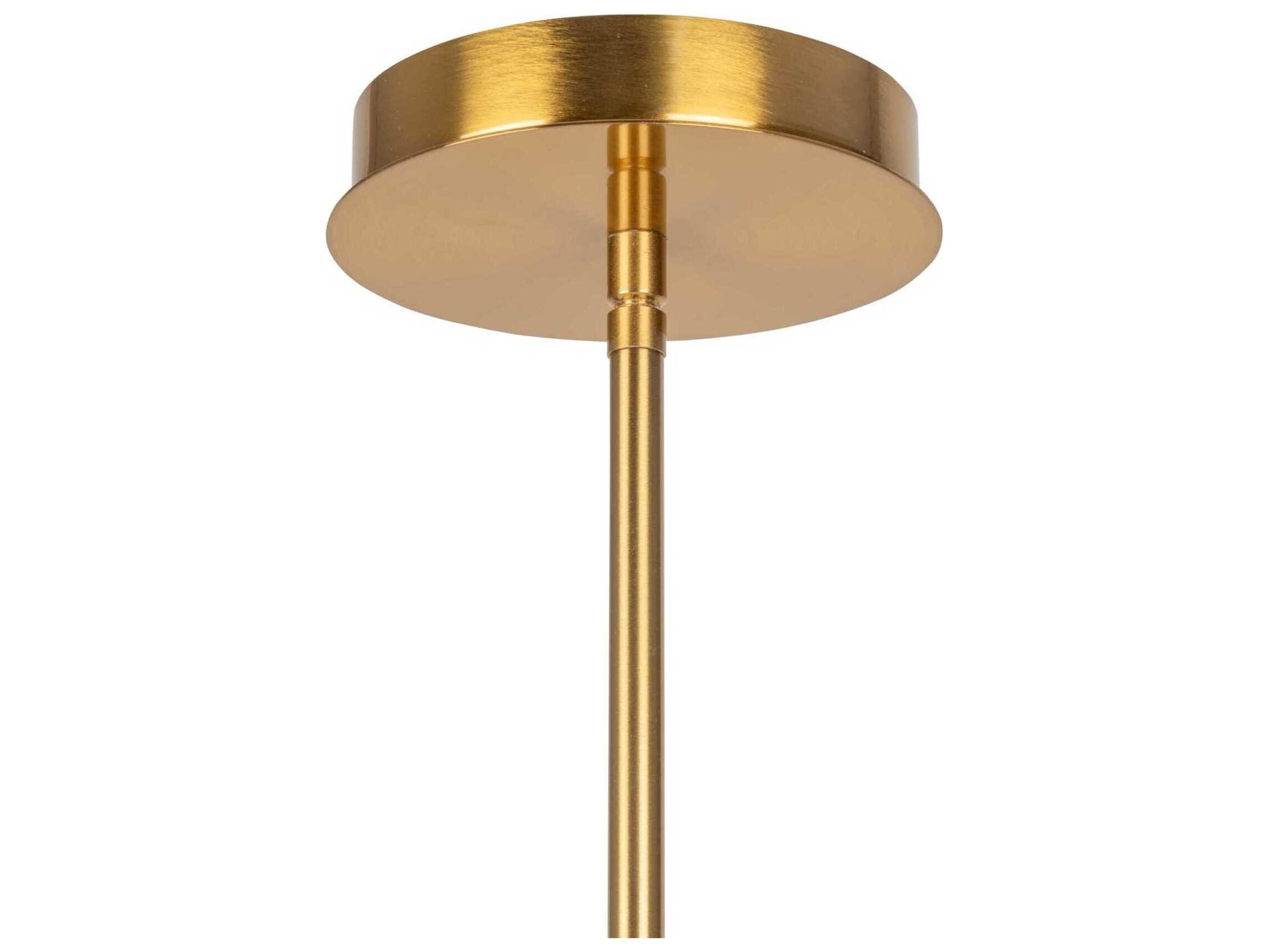 Artcraft Aurelia 6-Light Brass Globe Tiered Chandelier