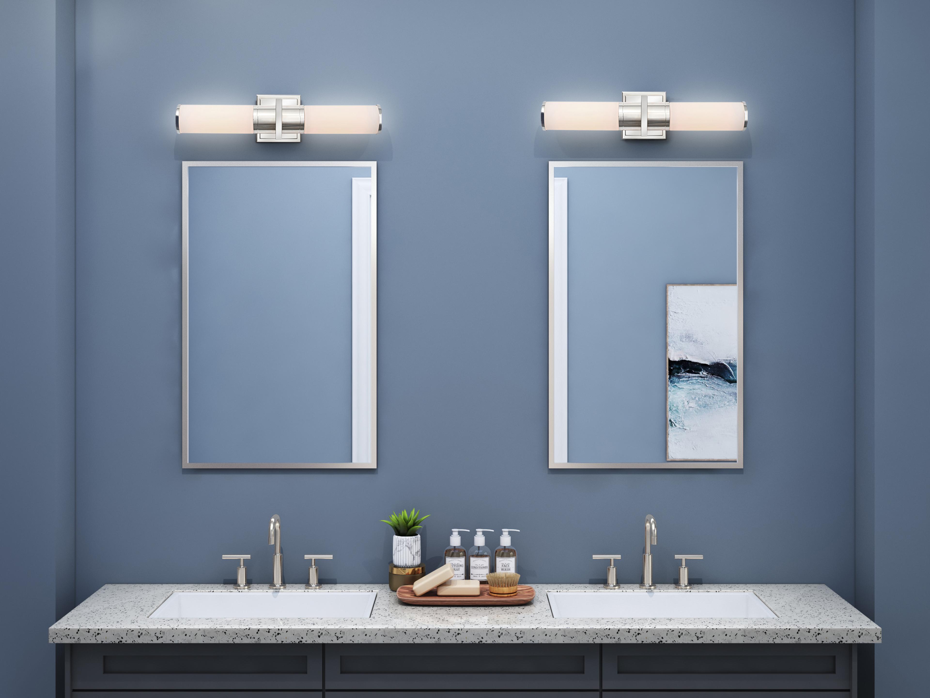 Artcraft Positano 2-Light Polished Nickel Vanity Light