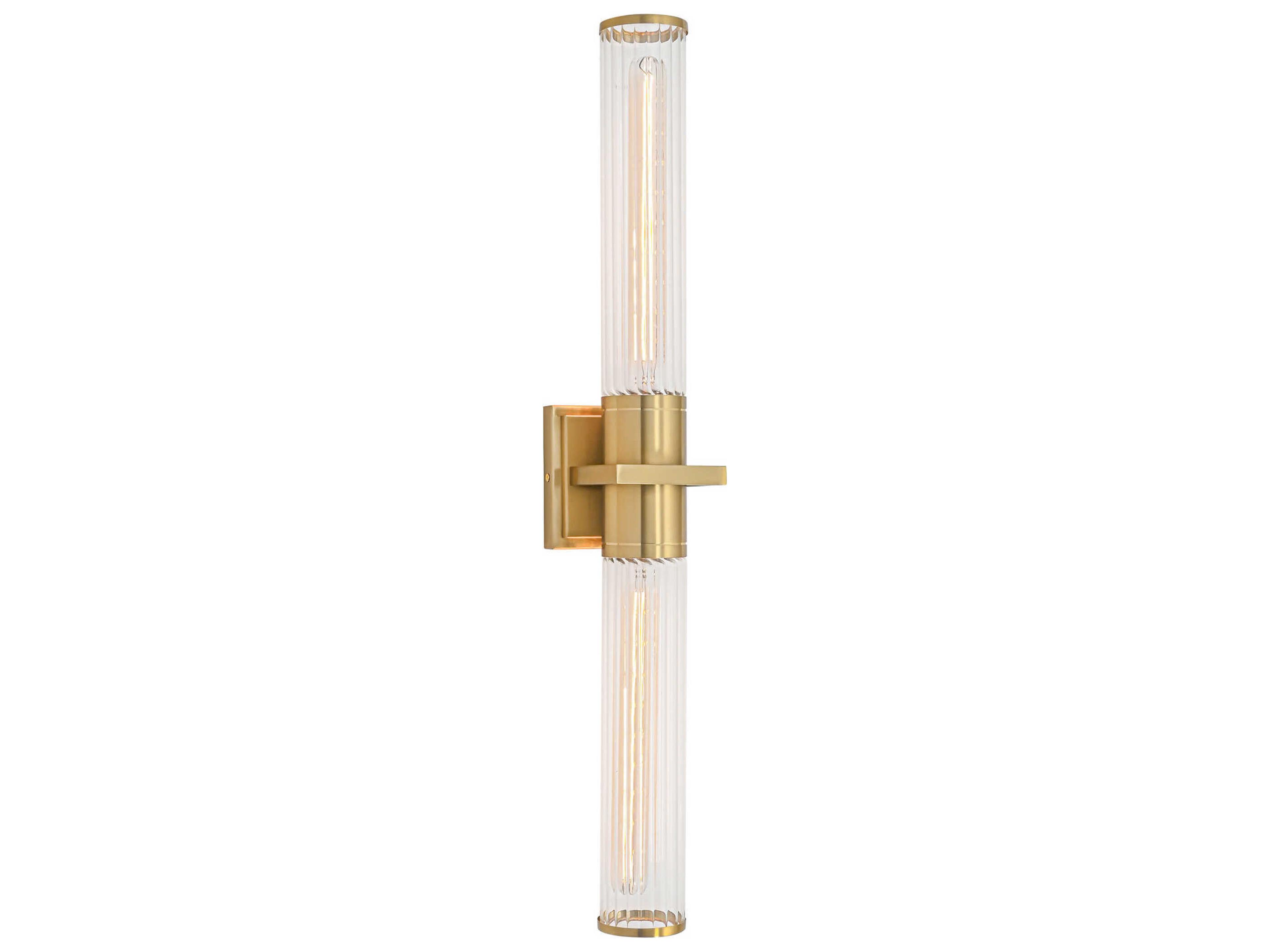 Artcraft Positano 2-Light Satin Brass Vanity Light
