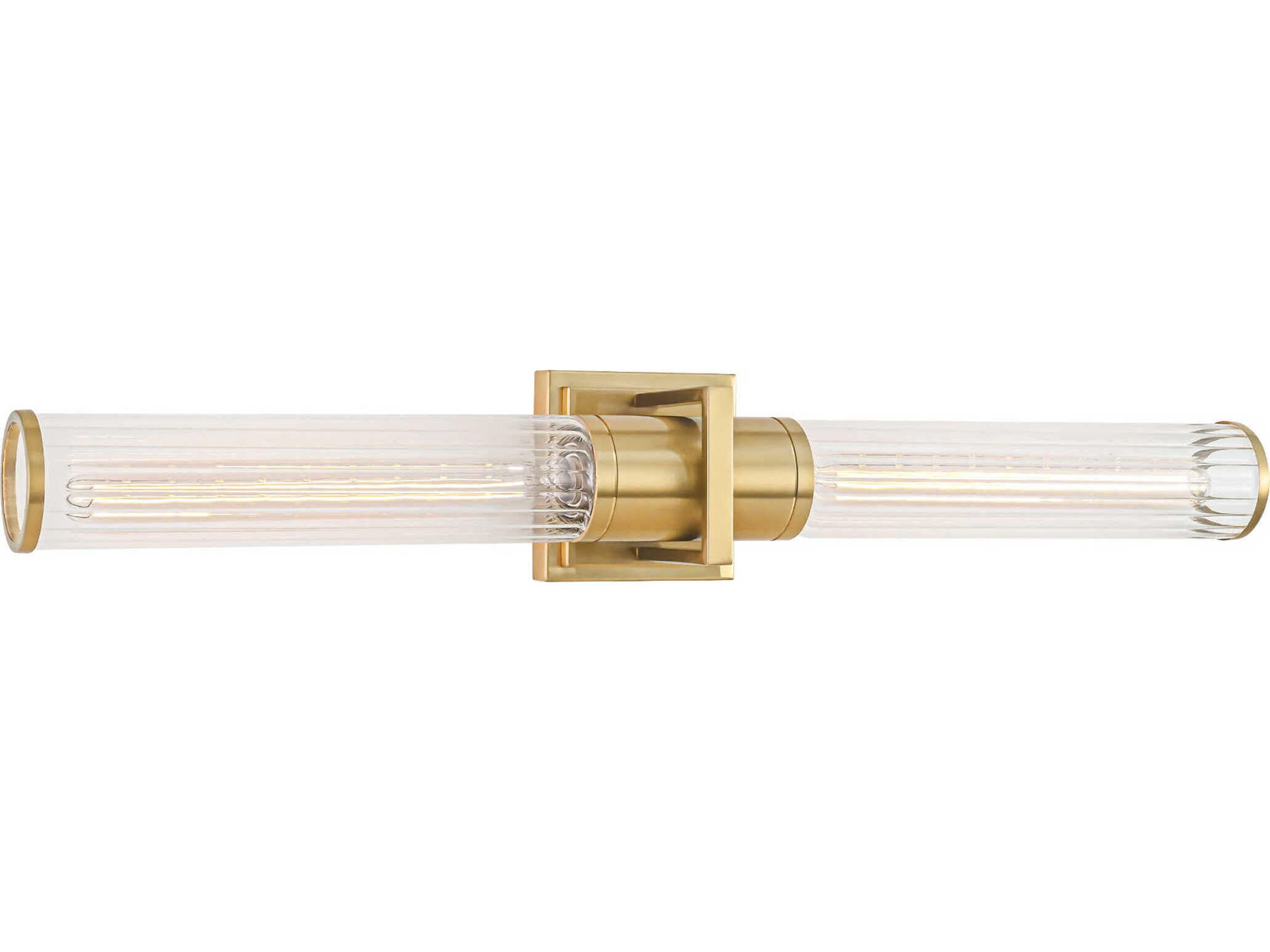 Artcraft Positano 2-Light Satin Brass Vanity Light