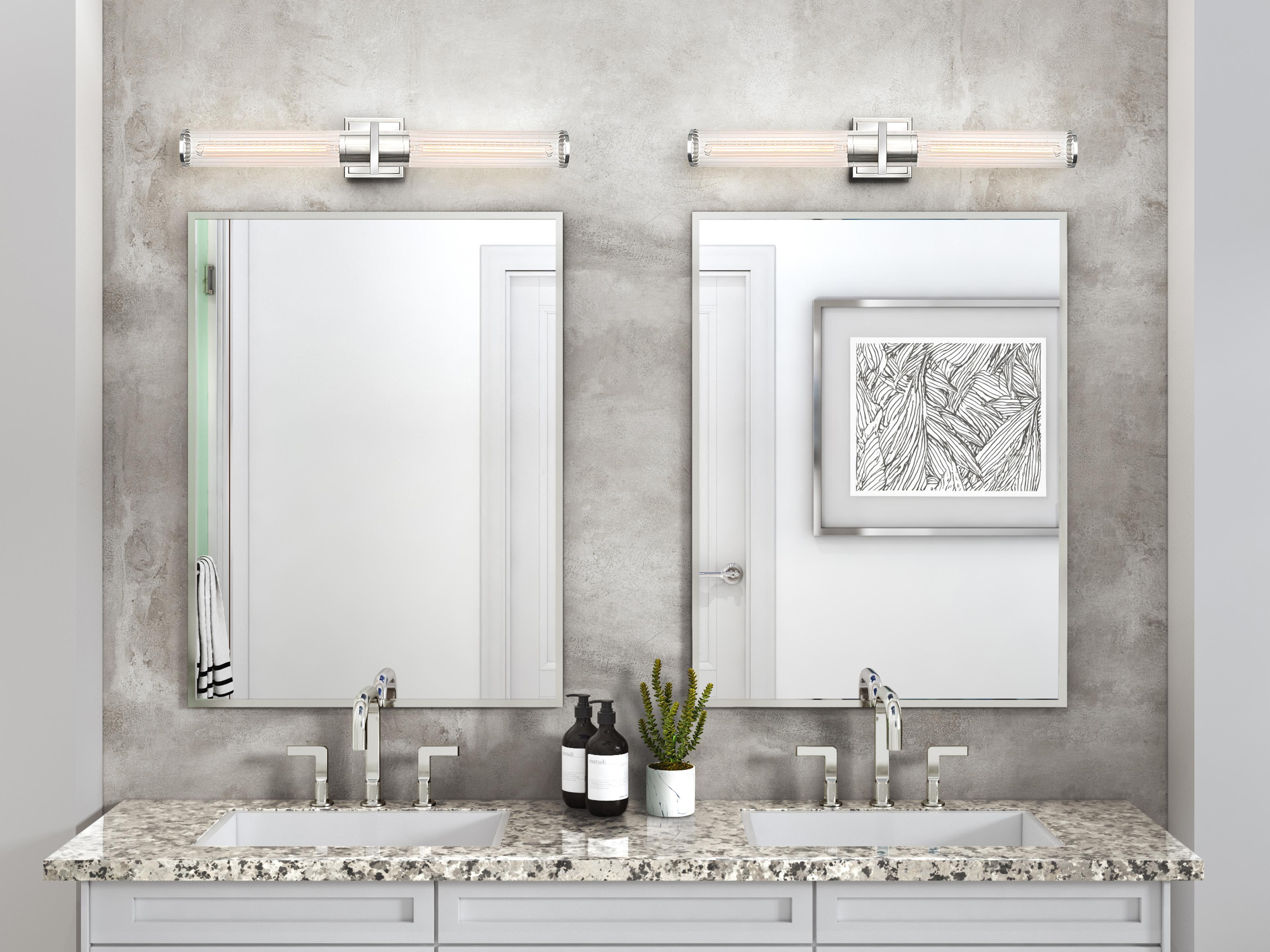 Artcraft Positano 2-Light Polished Nickel Vanity Light