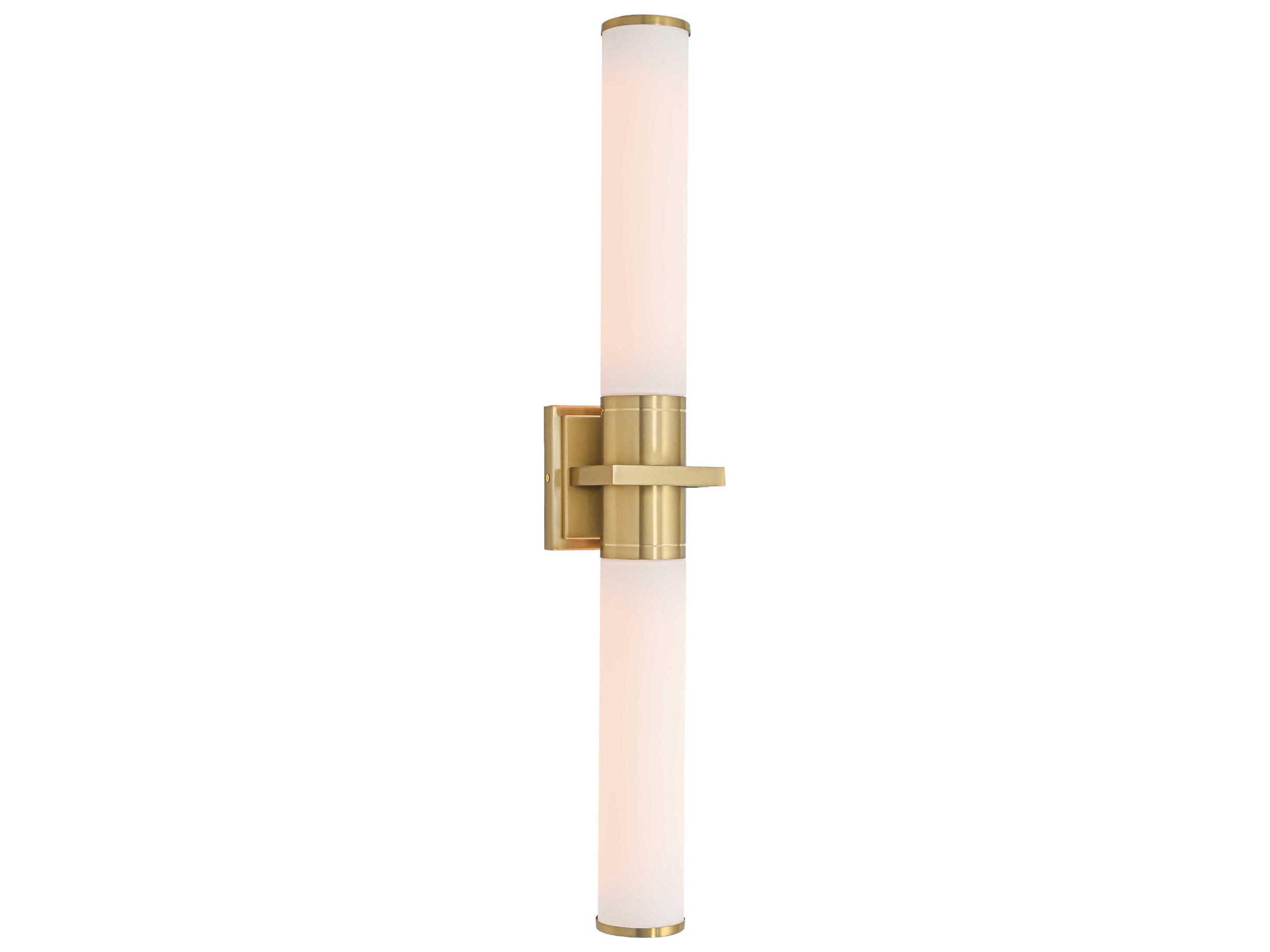 Artcraft Positano 2-Light Satin Brass Vanity Light