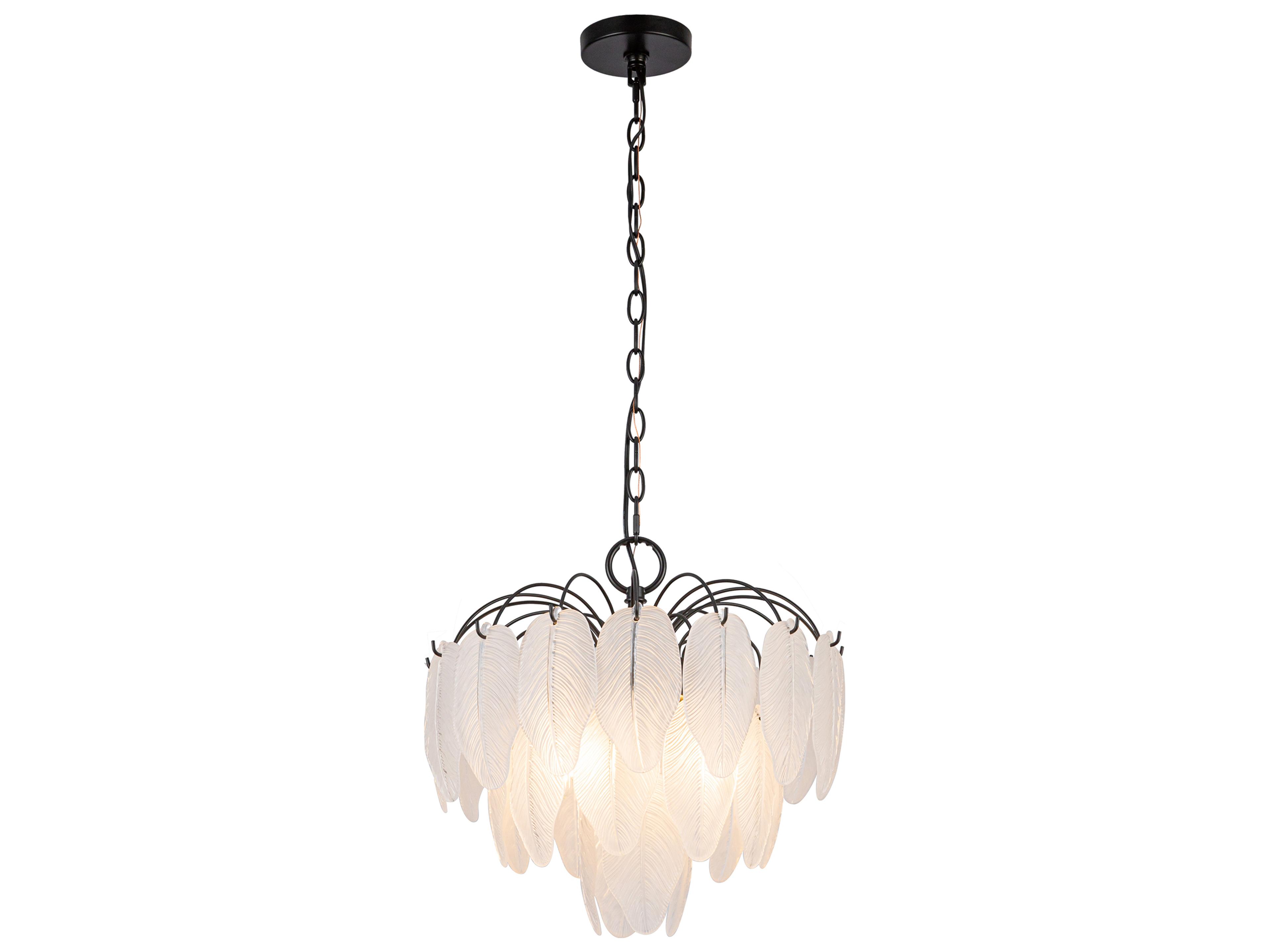 Artcraft Alessia 4-Light Black Chandelier