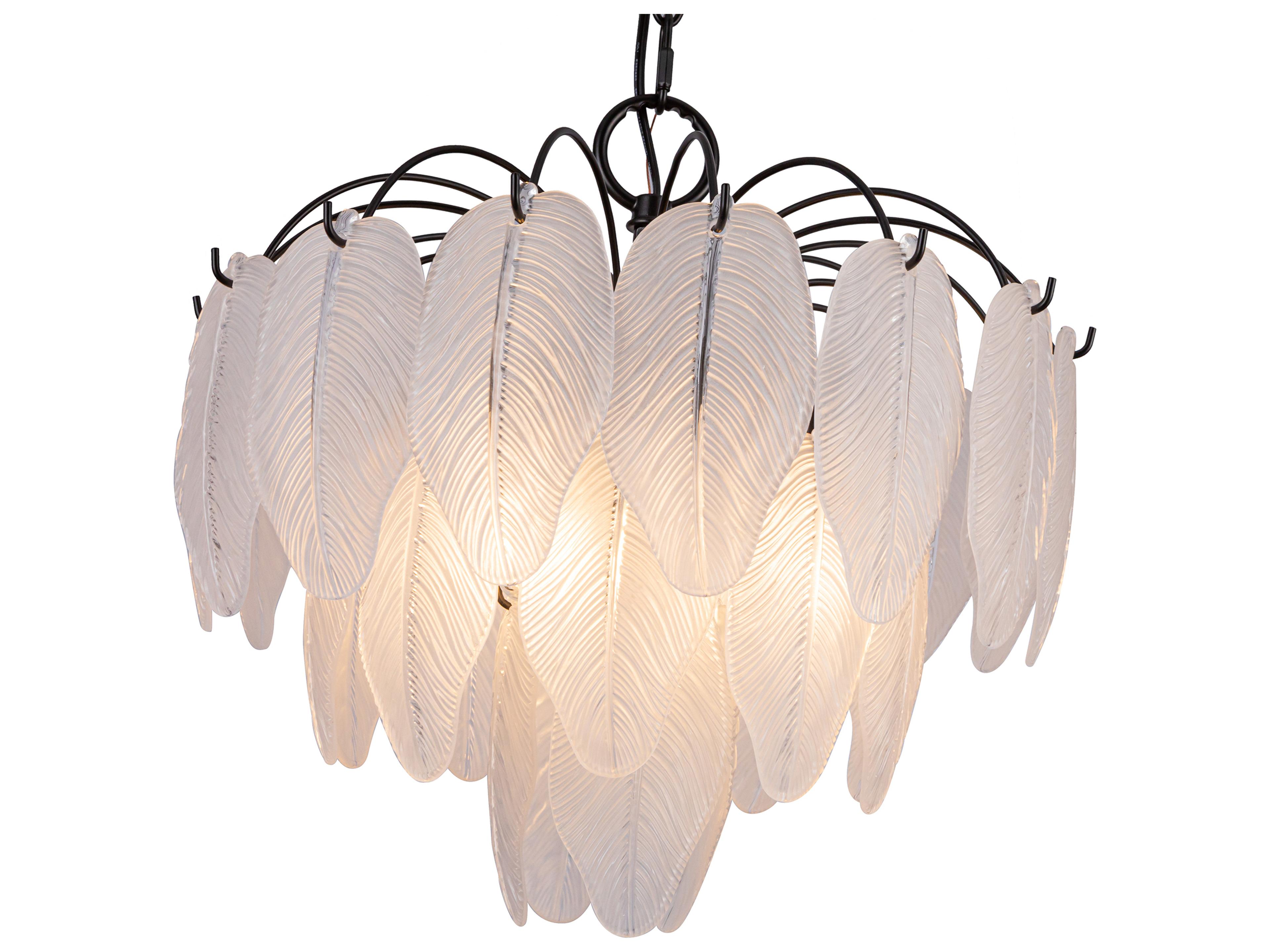 Artcraft Alessia 4-Light Black Chandelier