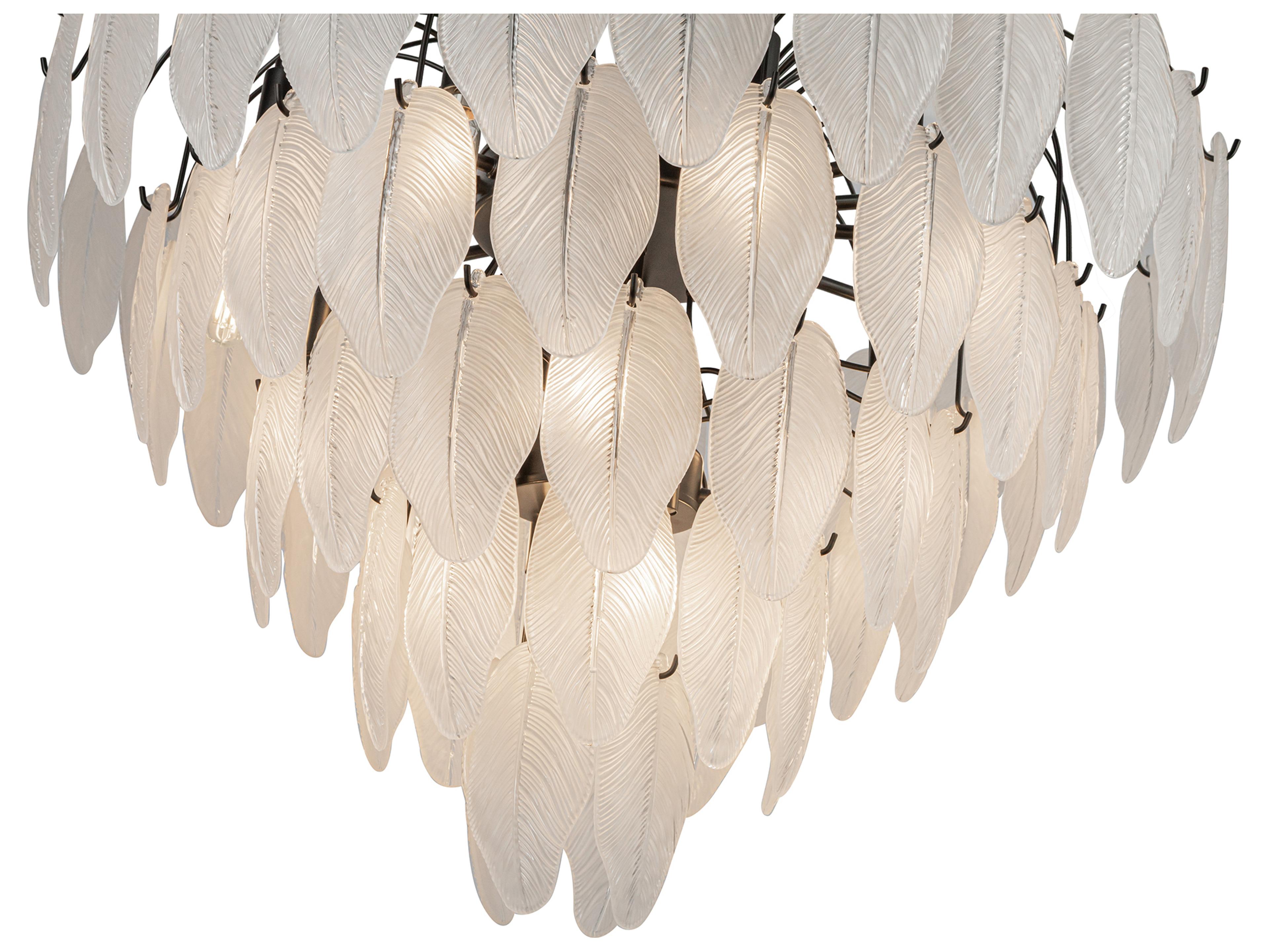 Artcraft Alessia 19-Light Black Tiered Chandelier